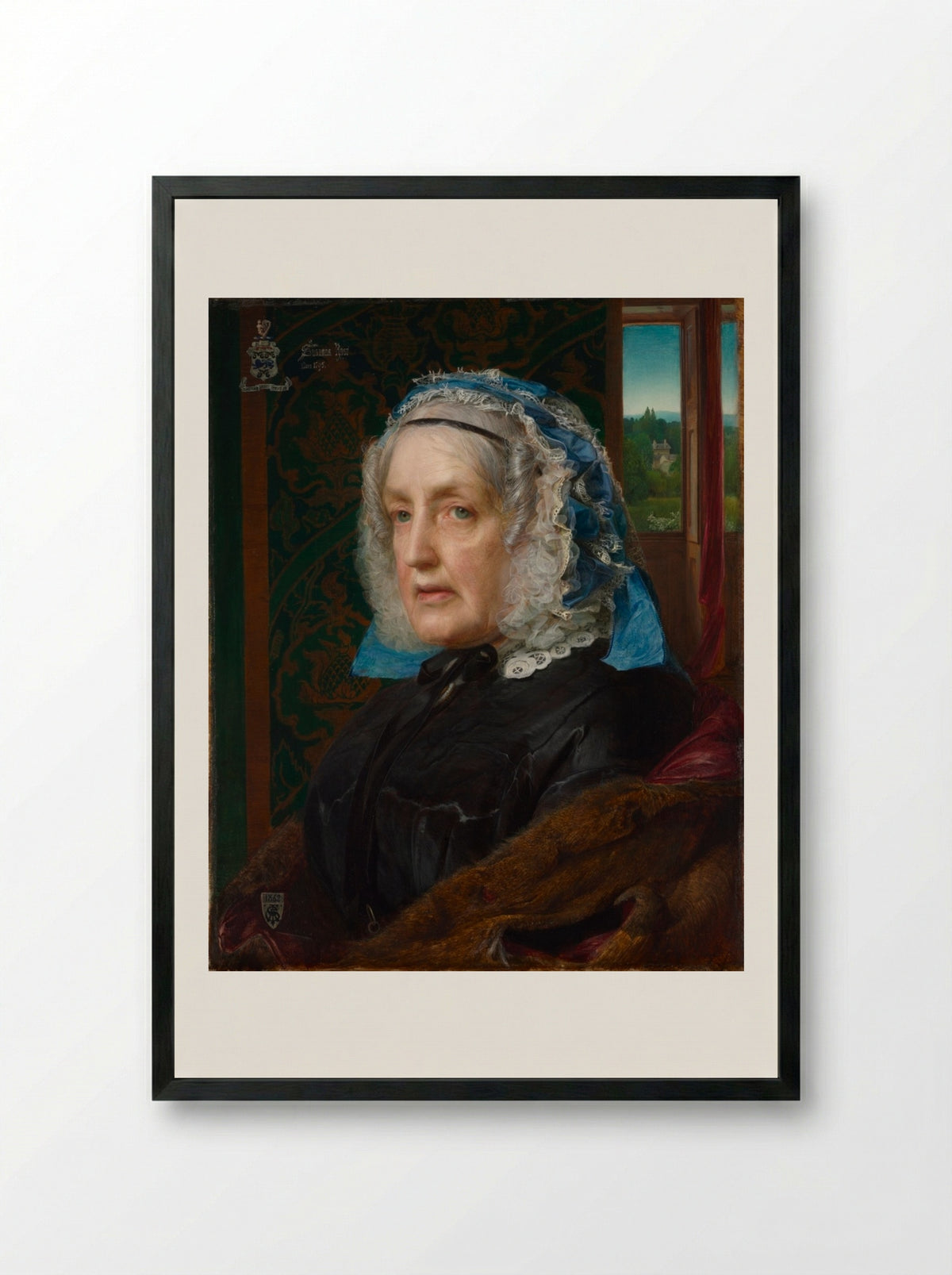 Susanna Rose - Frederick Sandys - Framed Print Black