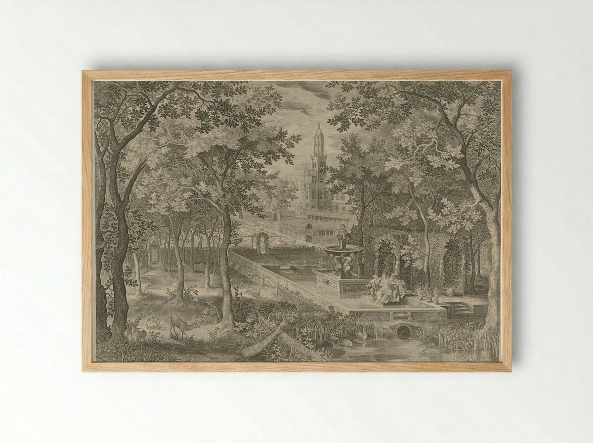 Susanna and the Elders - Jan van de Velde II - Framed Print Wood