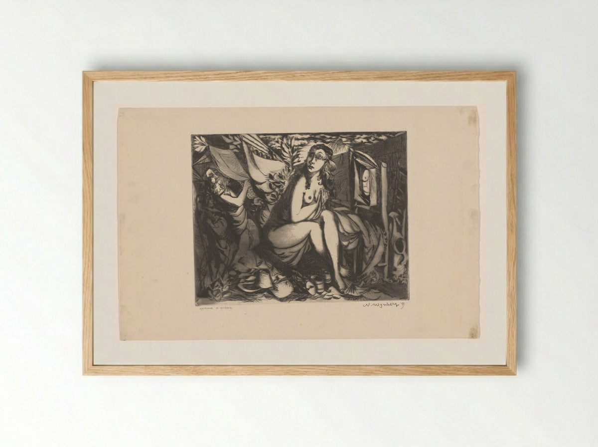 Susanna and the Elders - Nicolaas Wynberg - Framed Print Wood