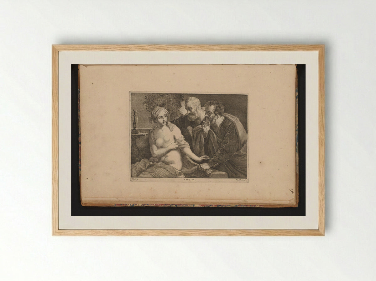 Susanna and the Elders - Fine Art Print - Framed Print Wood