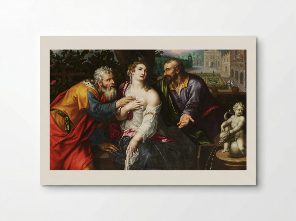 Susanna and the Elders - Hendrik de Clerck - Poster