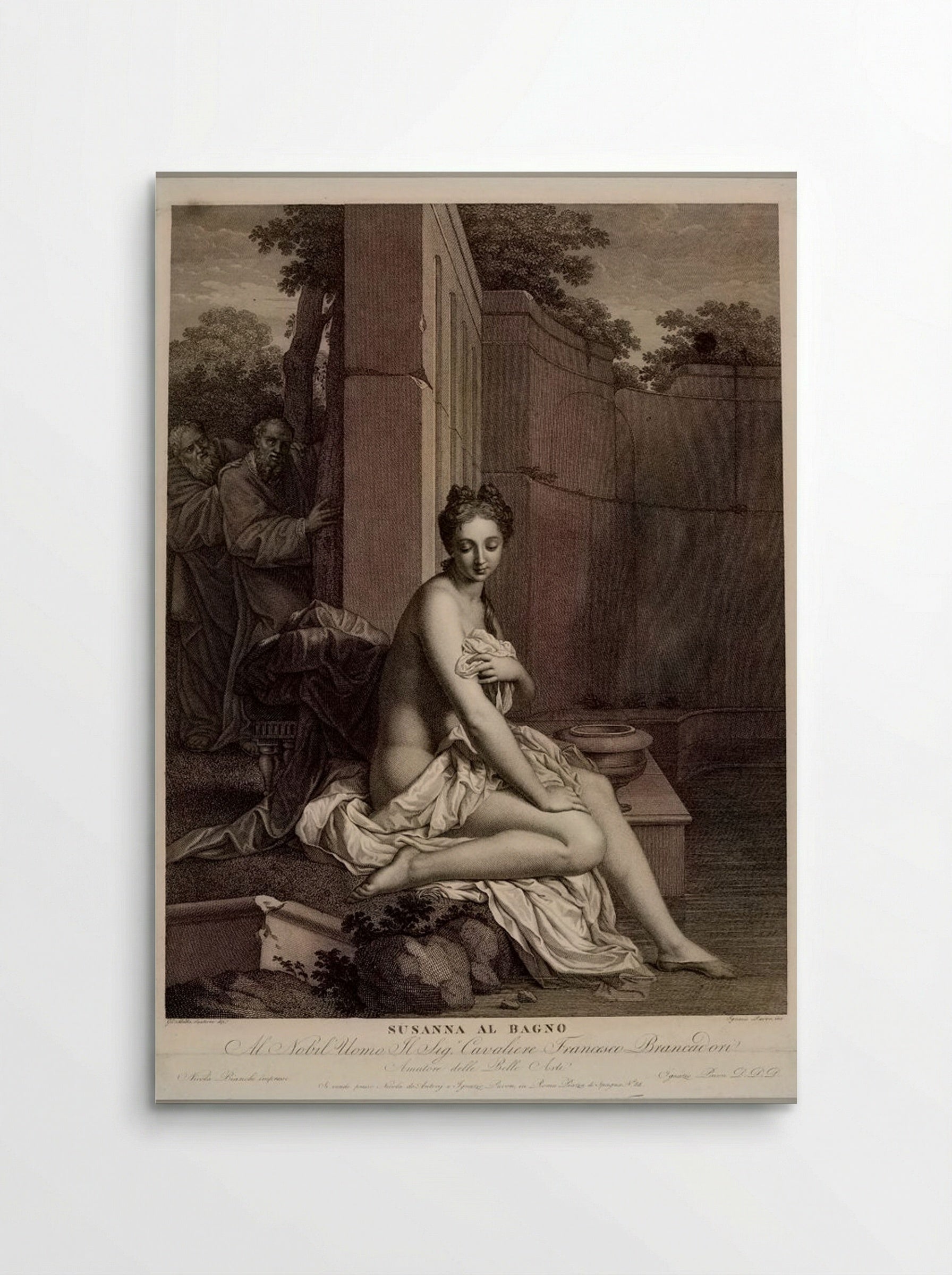 Susanna at Her Bath - Ignazio Pavon - Poster