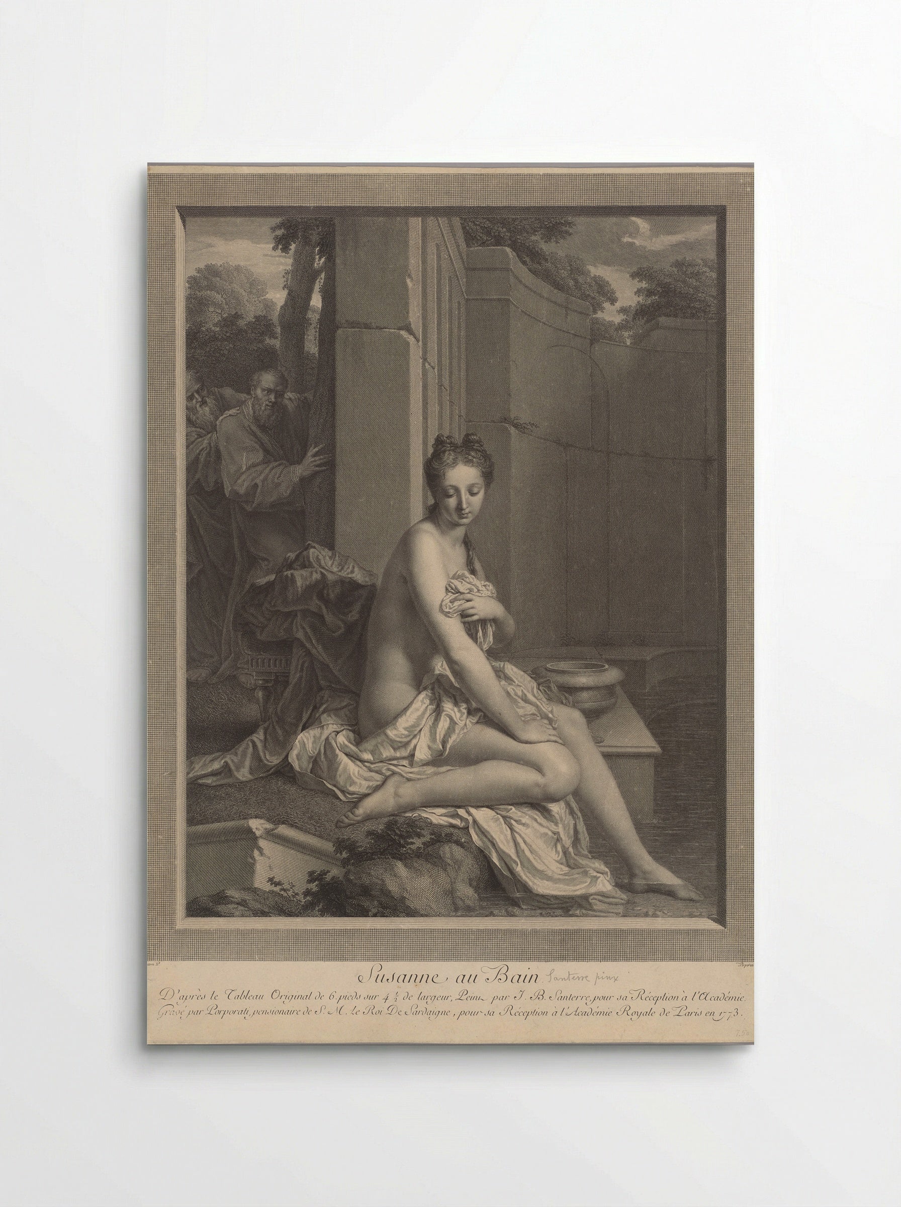 Susanna at her Bath - Carlo Antonio Porporati - Poster