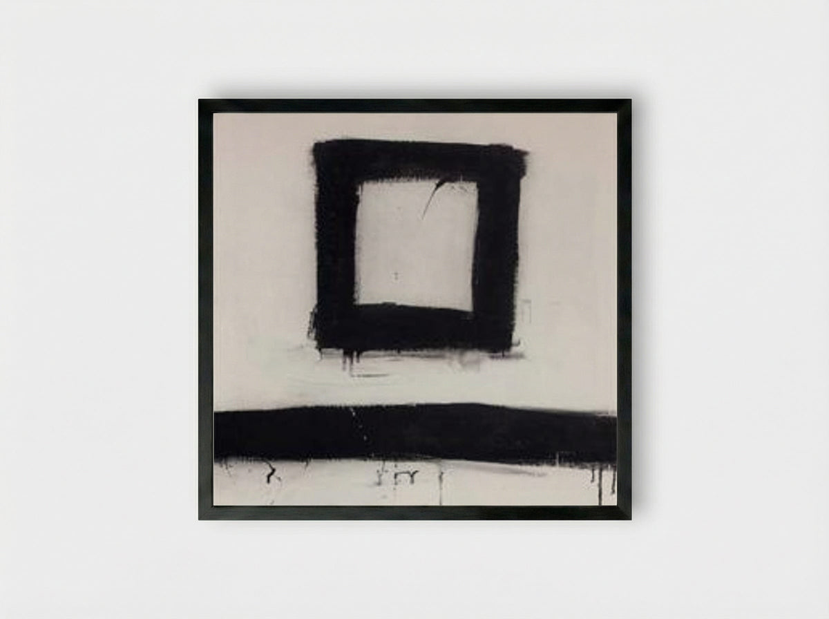 Suspended - Franz Kline - Framed Print Black