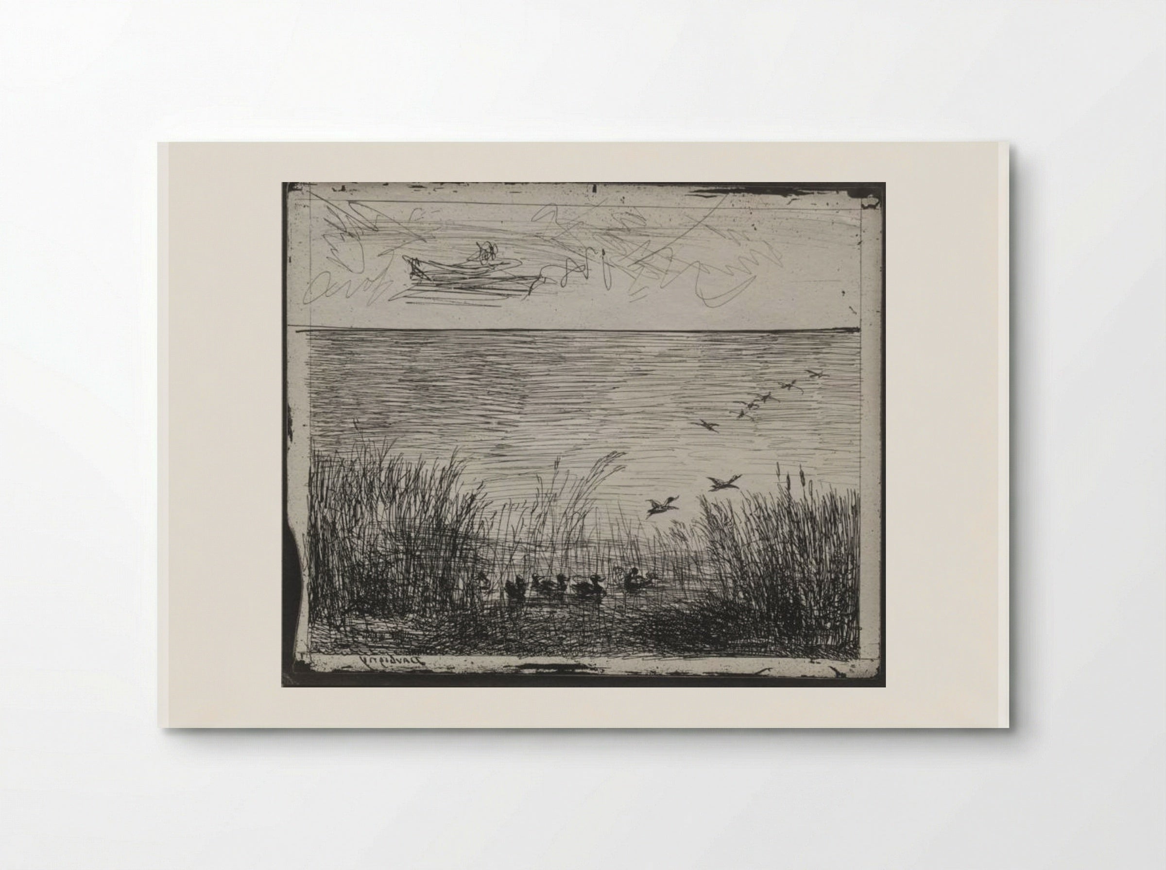Swamp with Ducks - Charles-François Daubigny - Poster