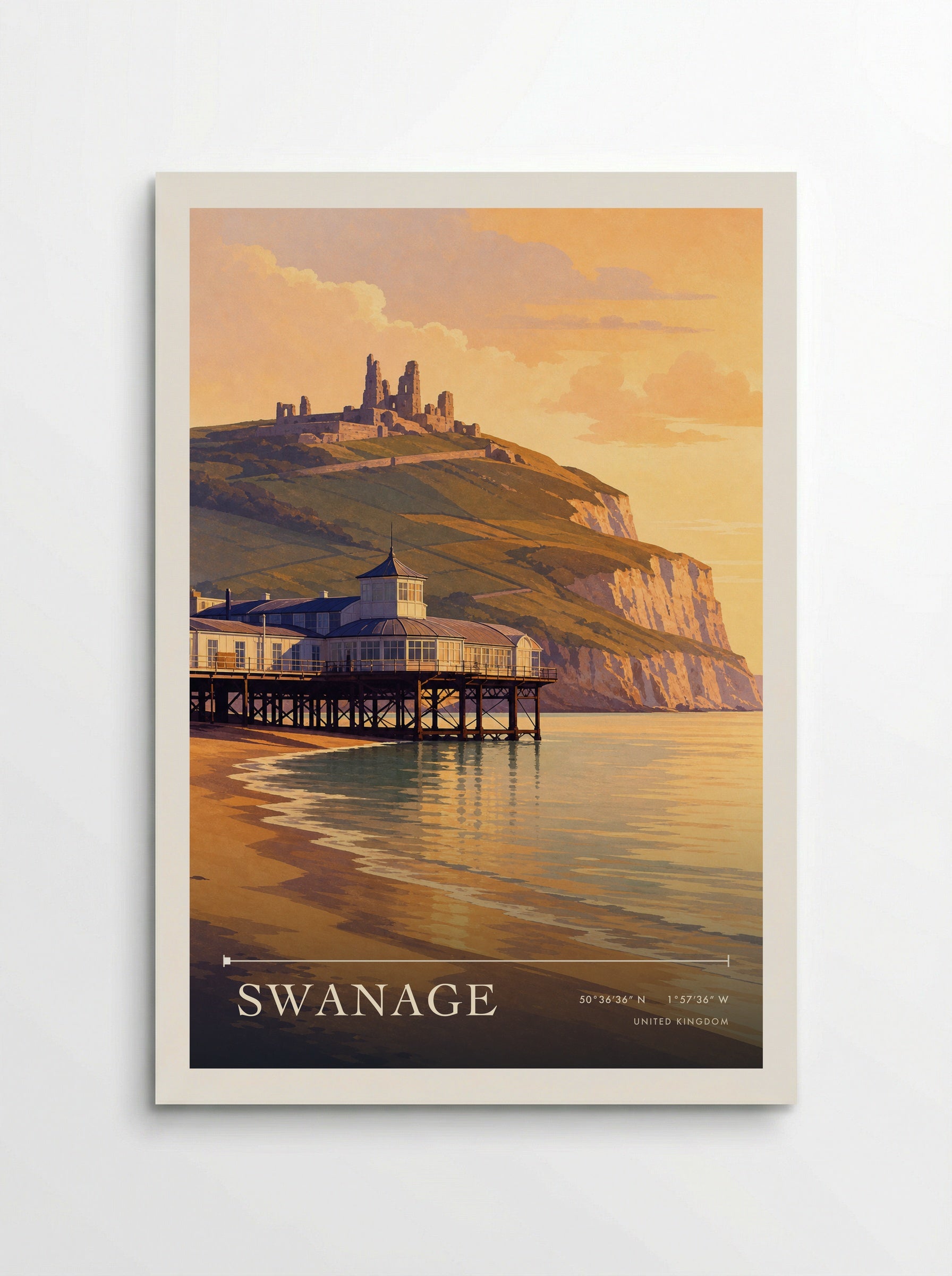 Swanage United Kingdom Travel Poster - Poster