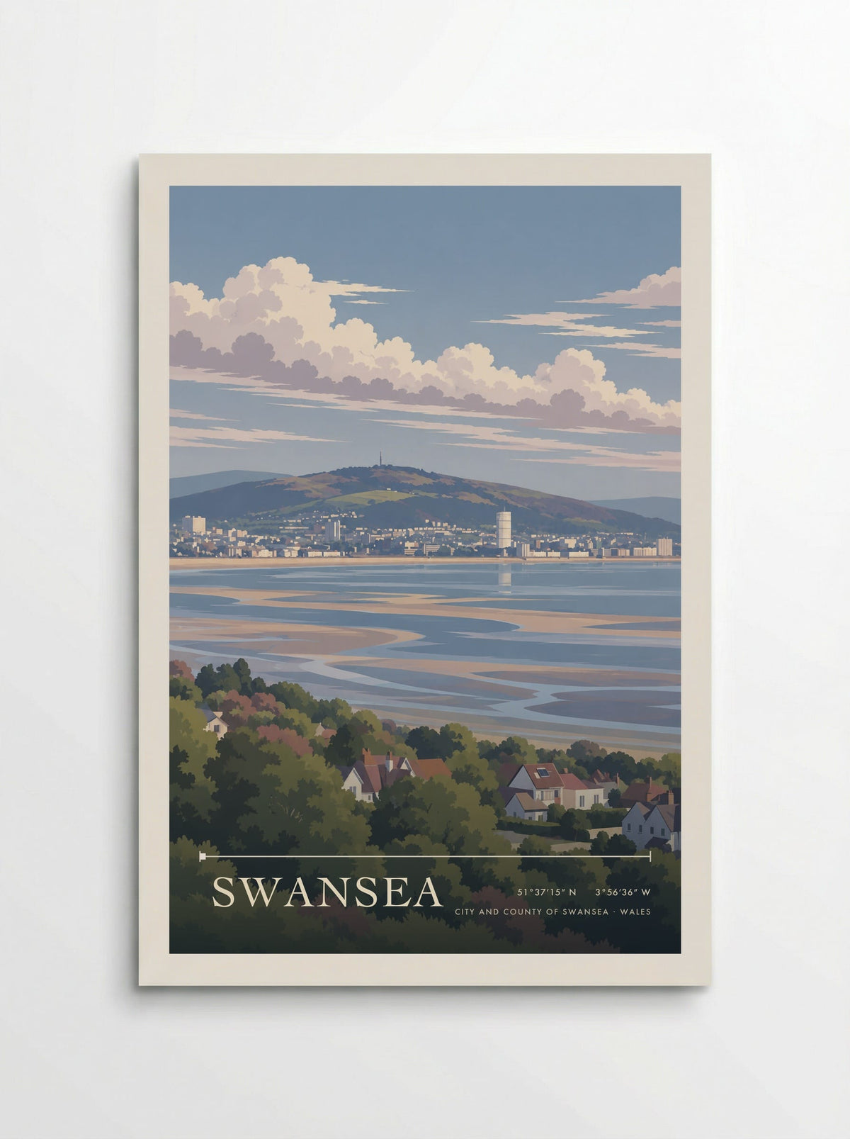Swansea, City and County of Swansea | Travel Poster - Poster