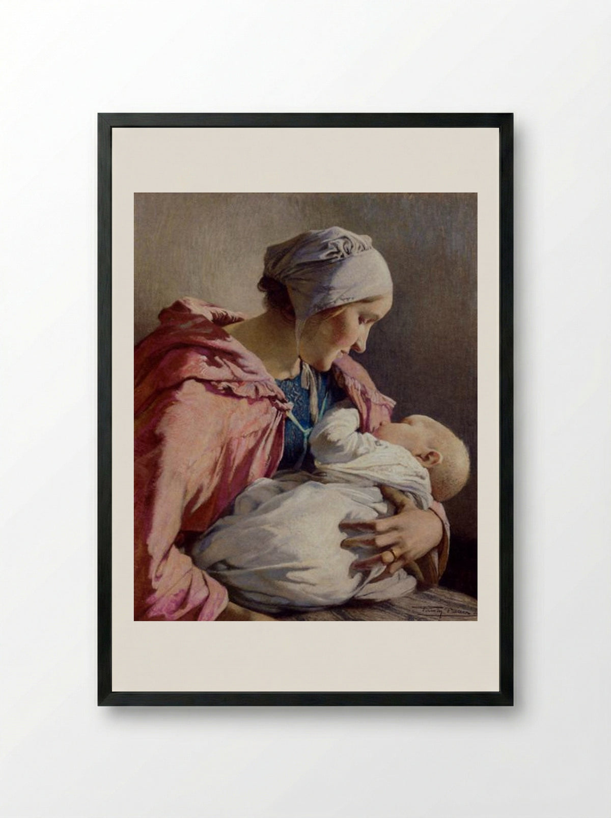 Sweet Dreams - Firmin Baes - Framed Print Black