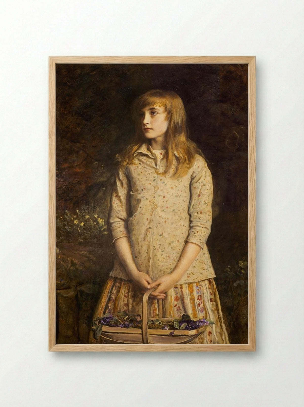 Sweetest Eyes Were Ever Seen - John Everett Millais - Framed Print Wood