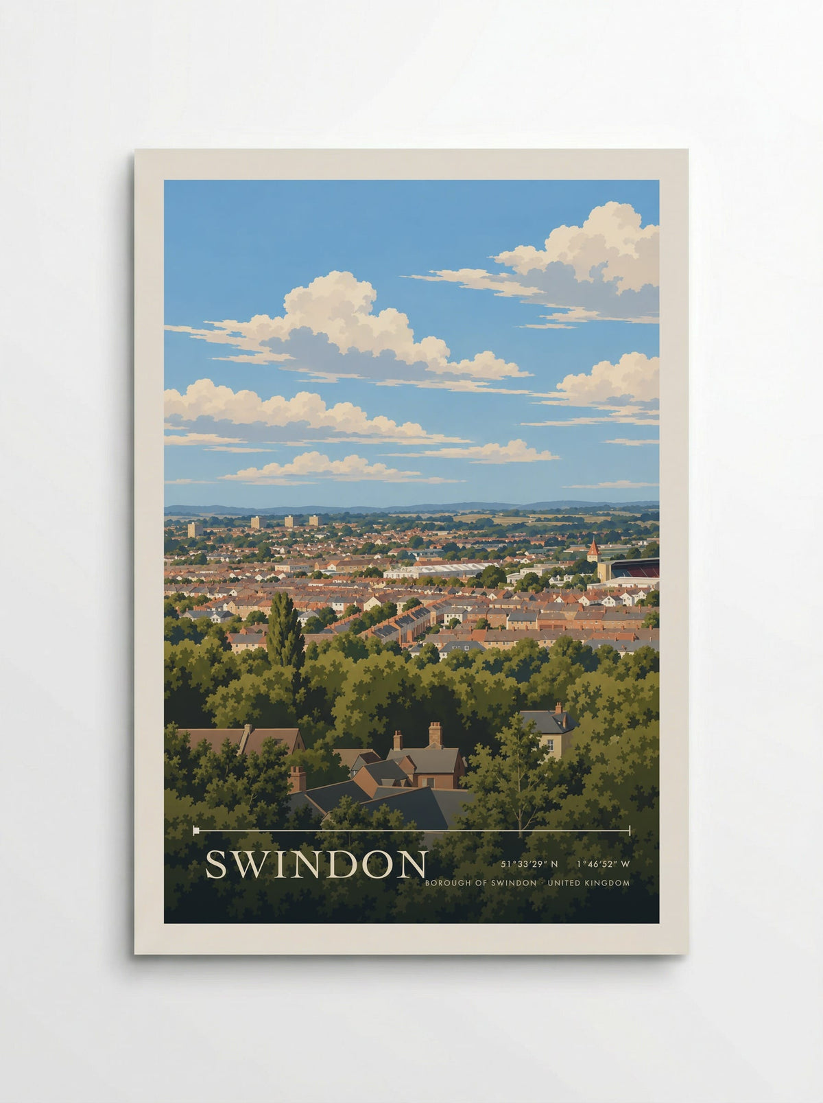 Swindon, Borough of Swindon | Travel Poster - Poster
