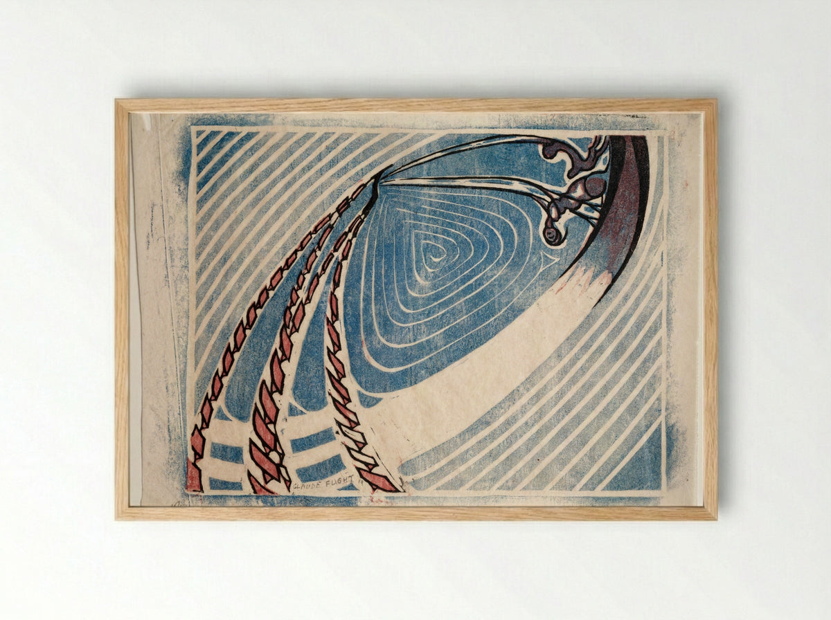 Swing Boats - Claude Flight - Framed Print Wood