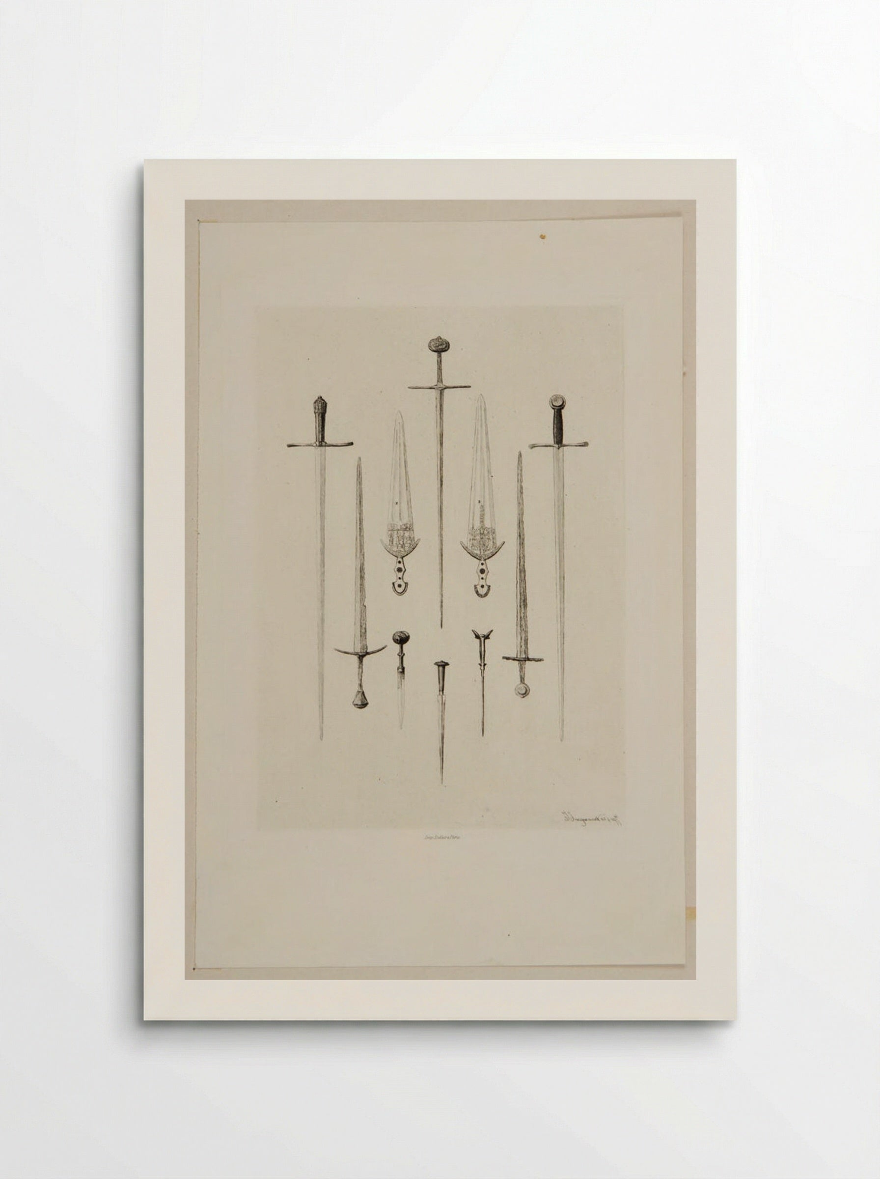 Swords and Daggers of the 16th Century - Jules Ferdinand Jacquemart - Poster