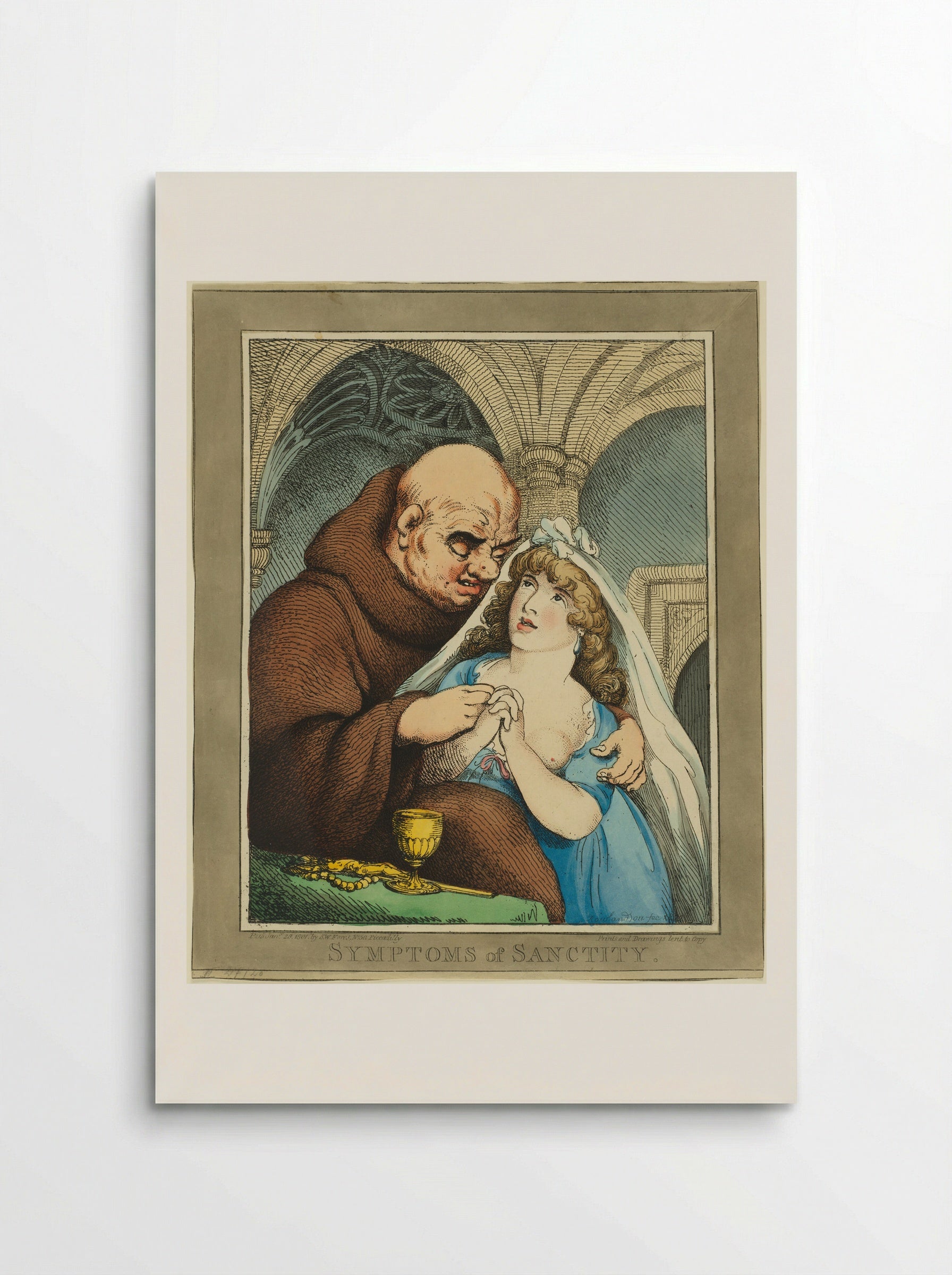 Symptoms of Sanctity - Thomas Rowlandson - Poster