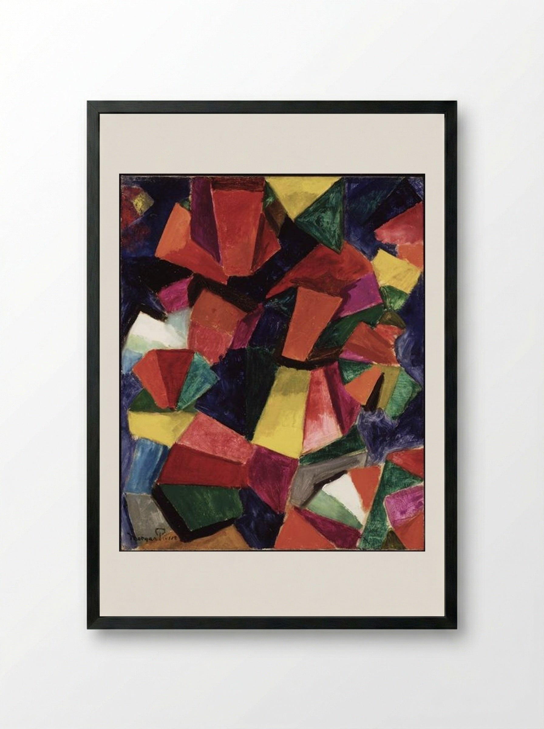 Synchromy Number 4: To Form - Morgan Russell - Framed Print Black