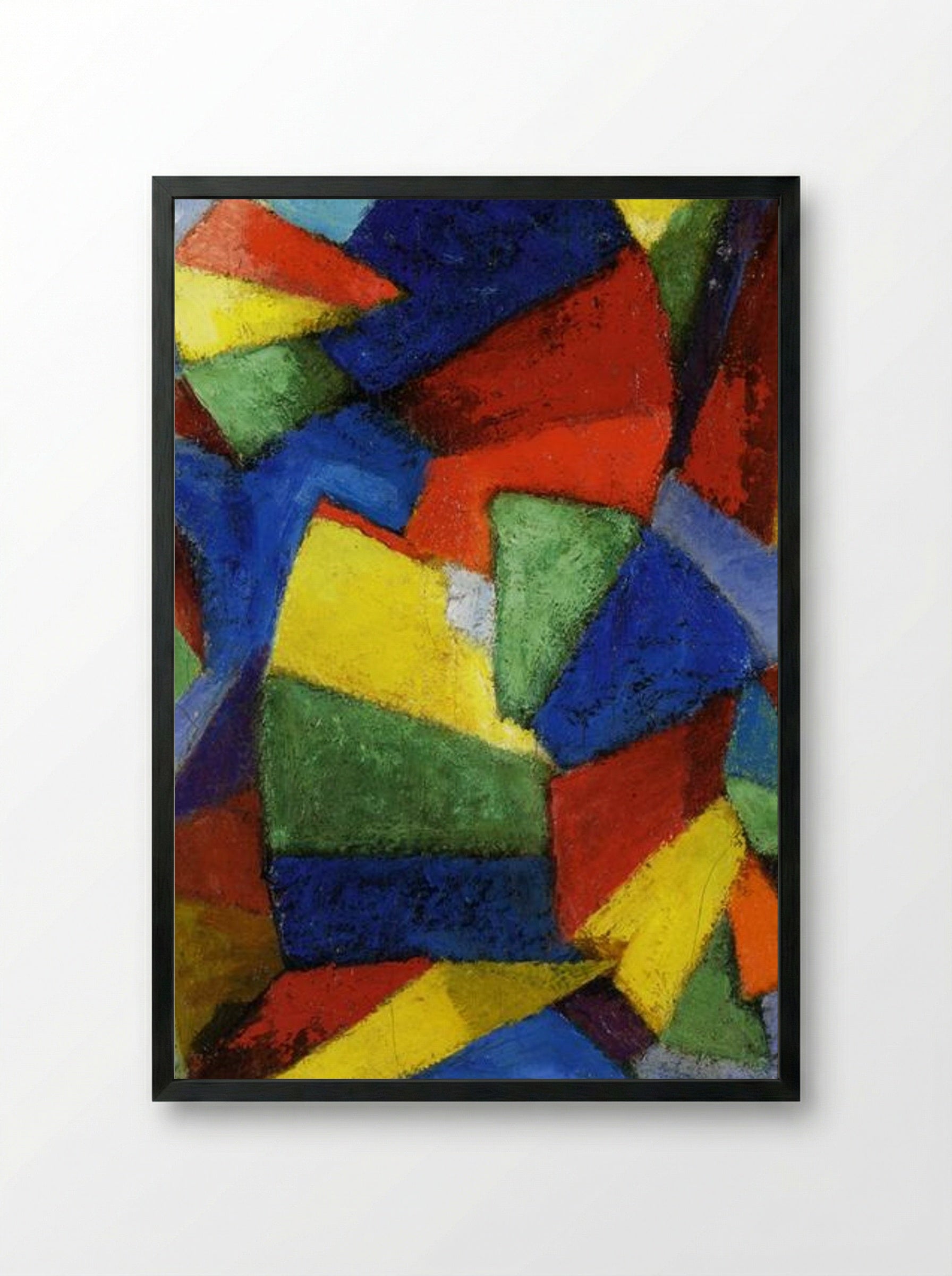 Synchromy in Blue-Violet - Morgan Russell - Framed Print Black