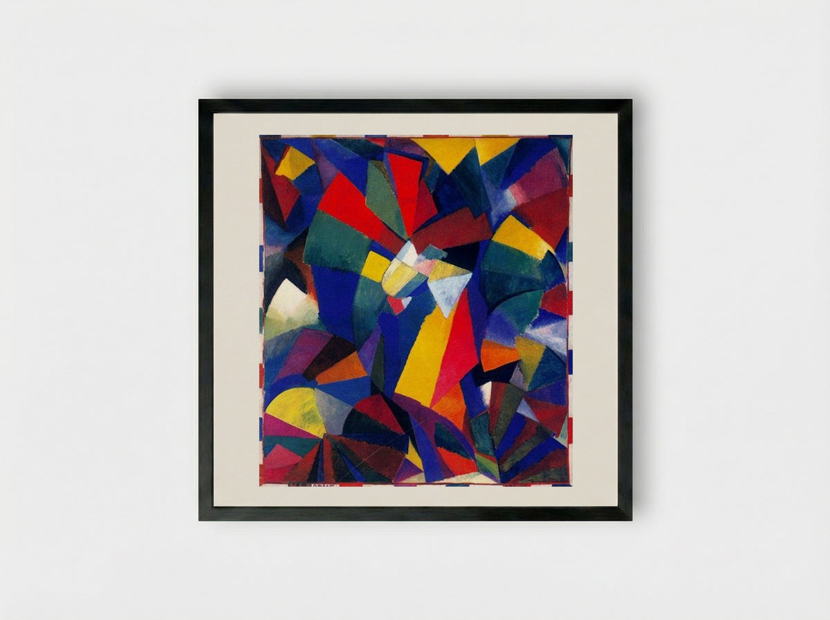 Synchromy in Orange: To Form - Morgan Russell - Framed Print Black