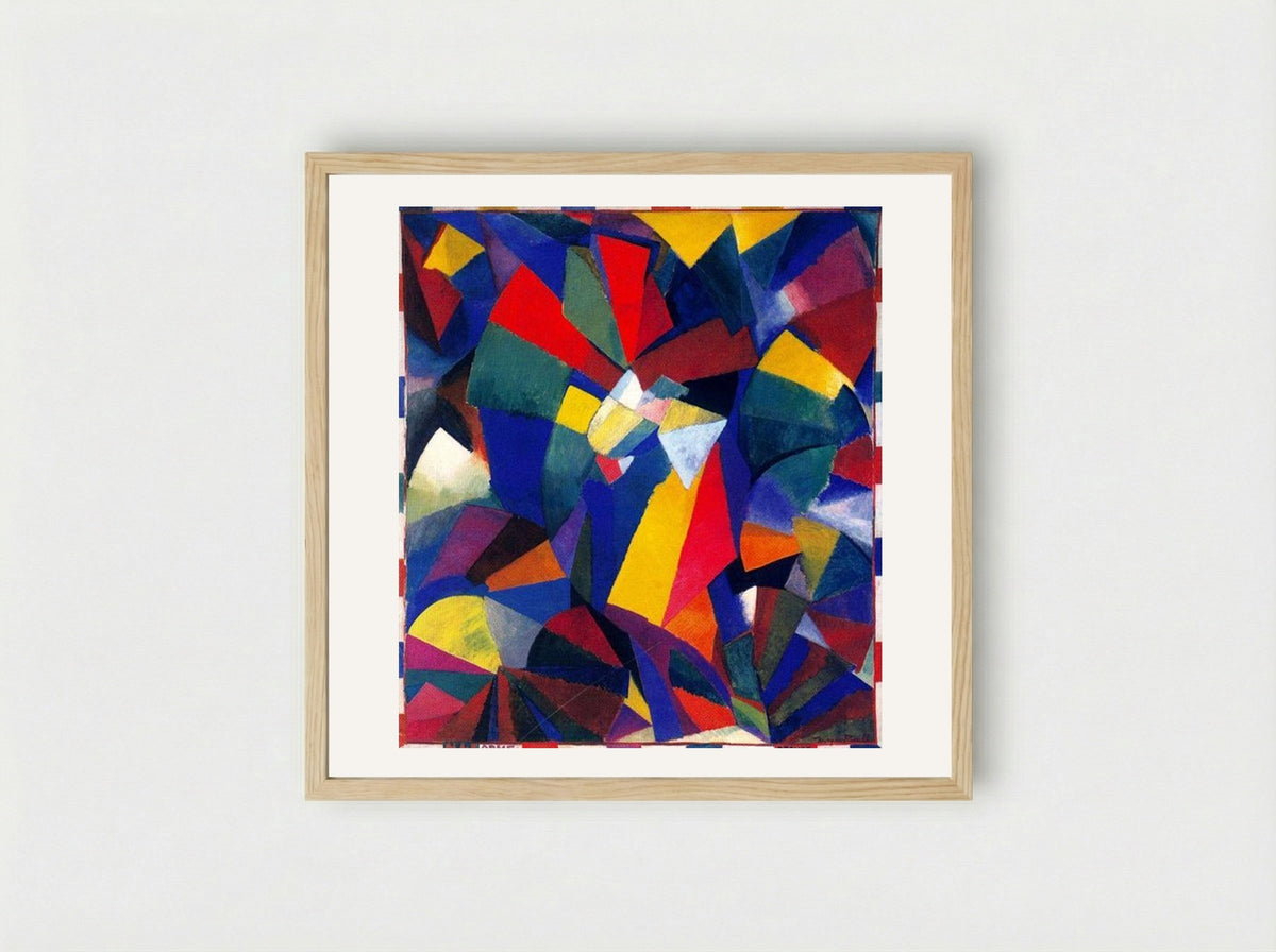 Synchromy in Orange: To Form - Morgan Russell - Framed Print Wood