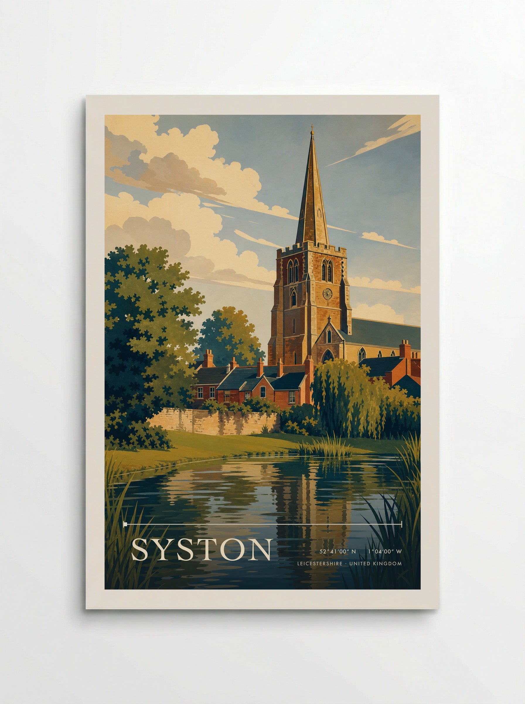 Syston Leicestershire United Kingdom Travel Poster - Poster