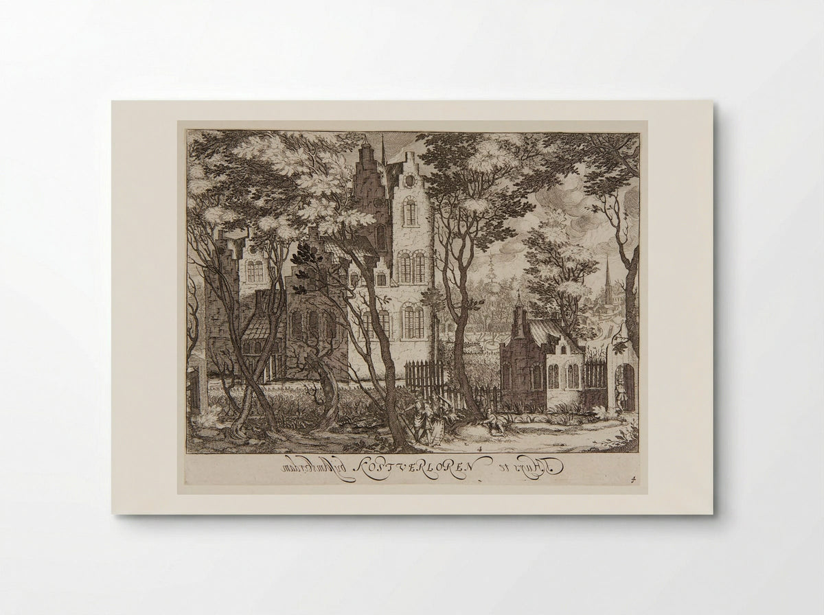 'T Huys te Kostverloren near Amsterdam - Simon Frisius - Poster