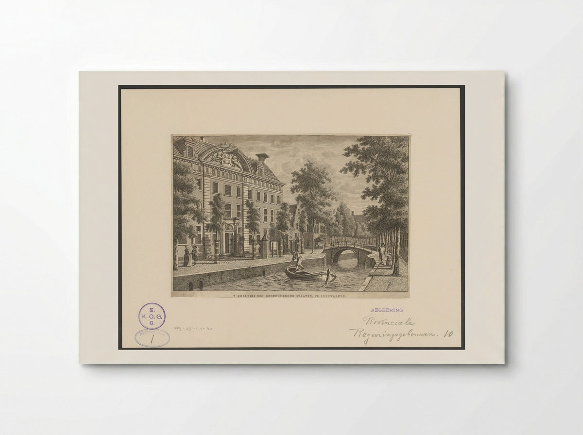 T'Kollegie der Gedeputeerde Staaten, te Leeuwarden - Carel Frederik Bendorp (I) - Poster
