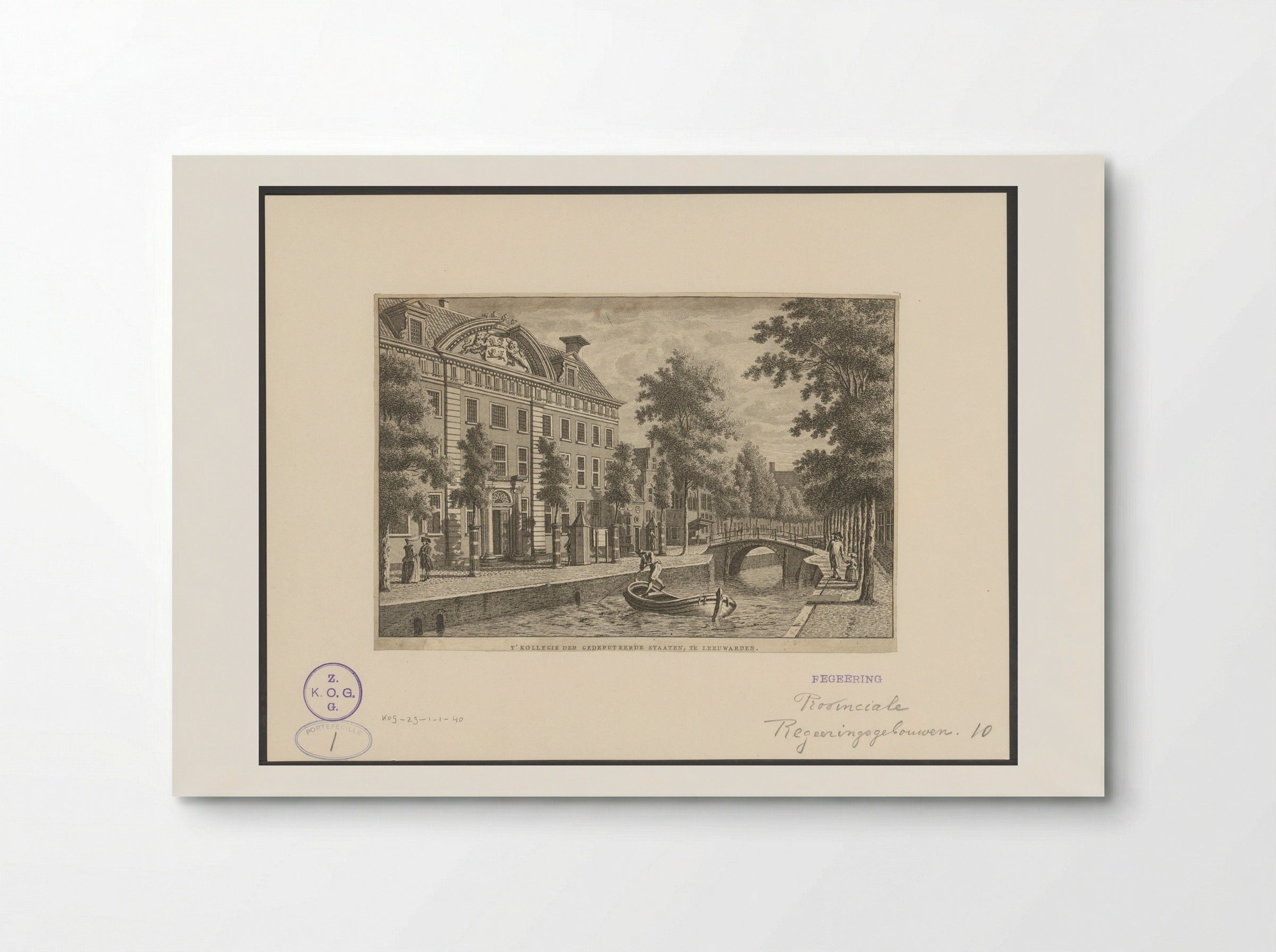 T'Kollegie der Gedeputeerde Staaten, te Leeuwarden - Carel Frederik Bendorp (I) - Poster