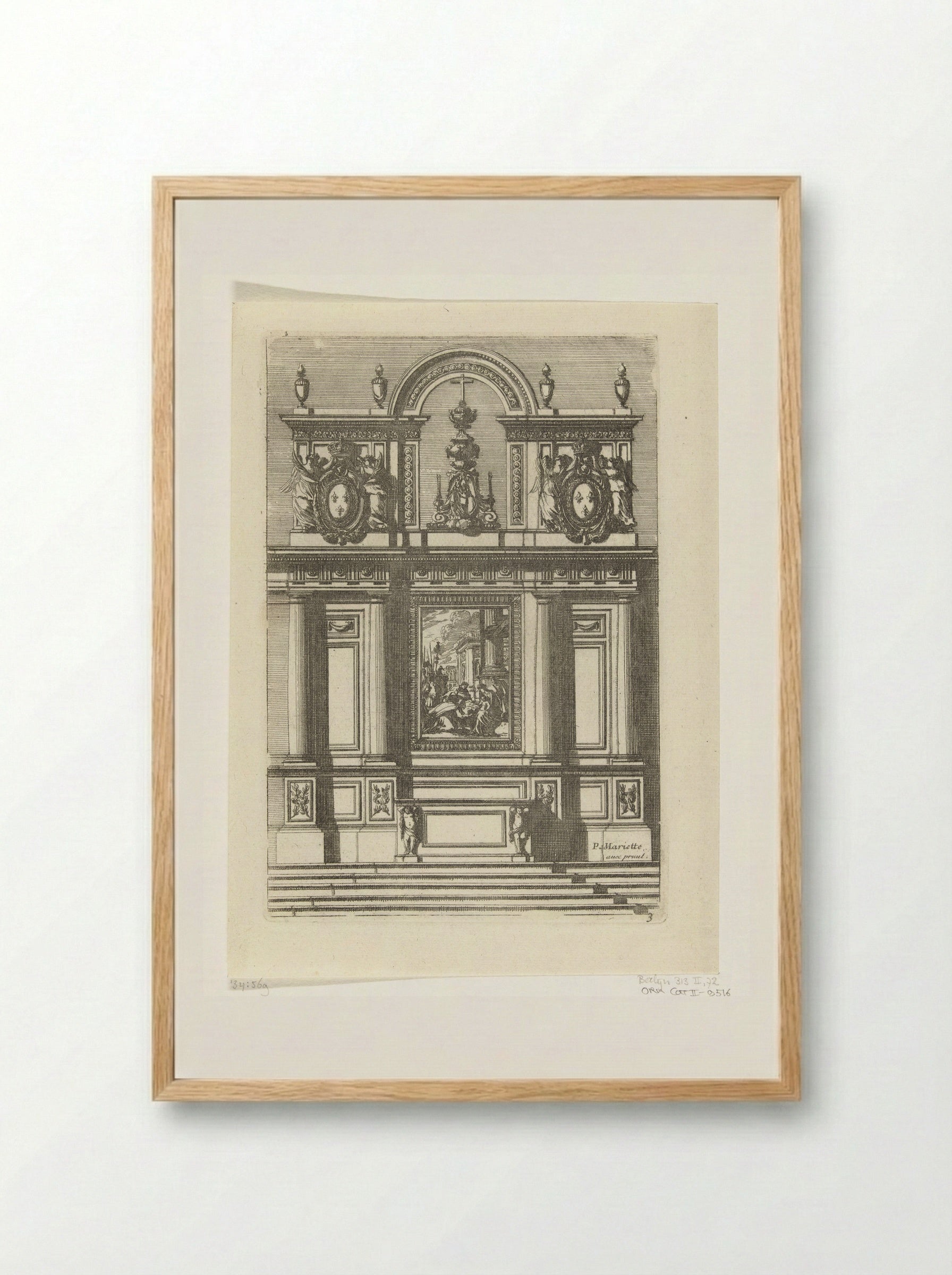 Tabernacle with Adoration of the Magi - Jean Lepautre - Framed Print Wood