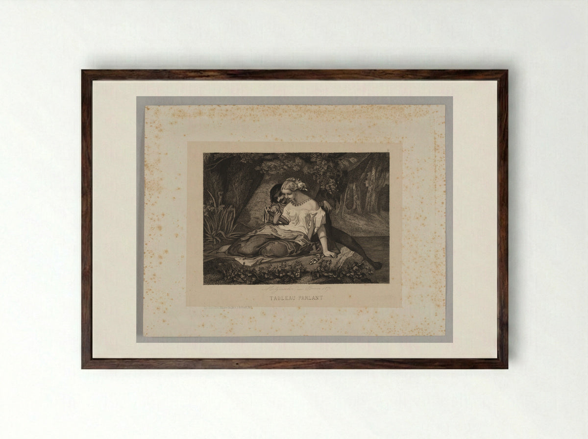 Tableau parlant - Pierre Guillaume Metzmacher - Framed Print Dark Wood