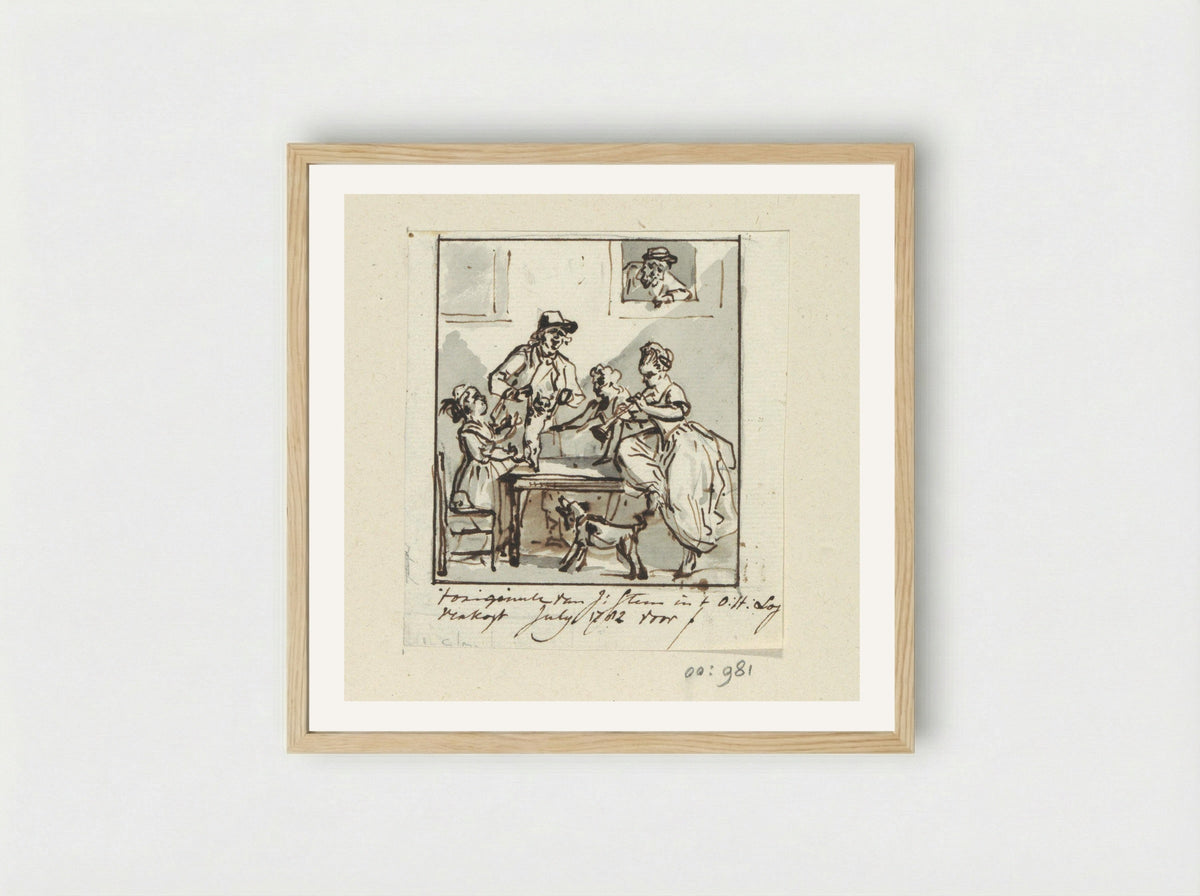 Tafelgezelschap - Jurriaan Andriessen - Framed Print Wood