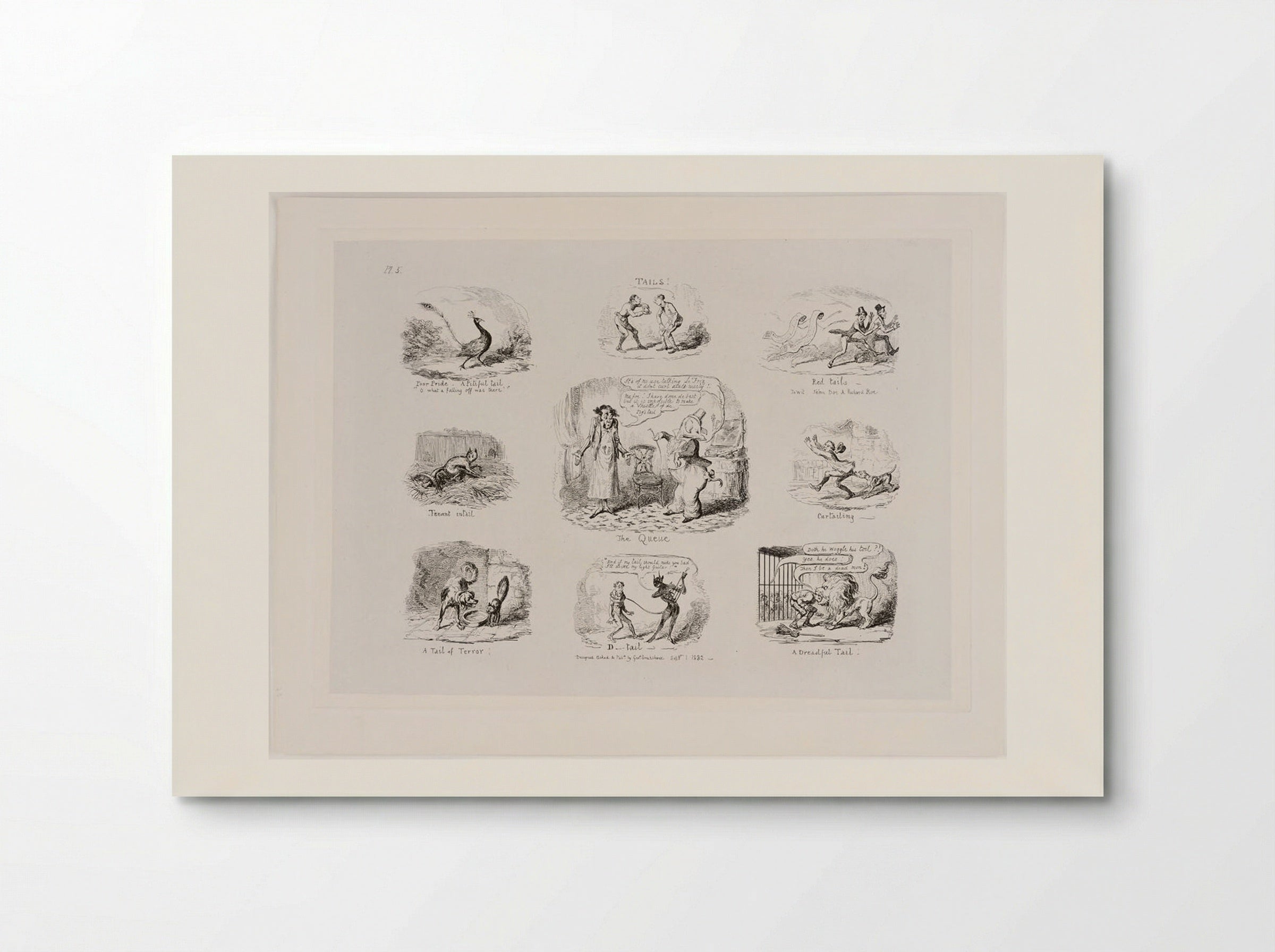 Tails! - George Cruikshank - Poster