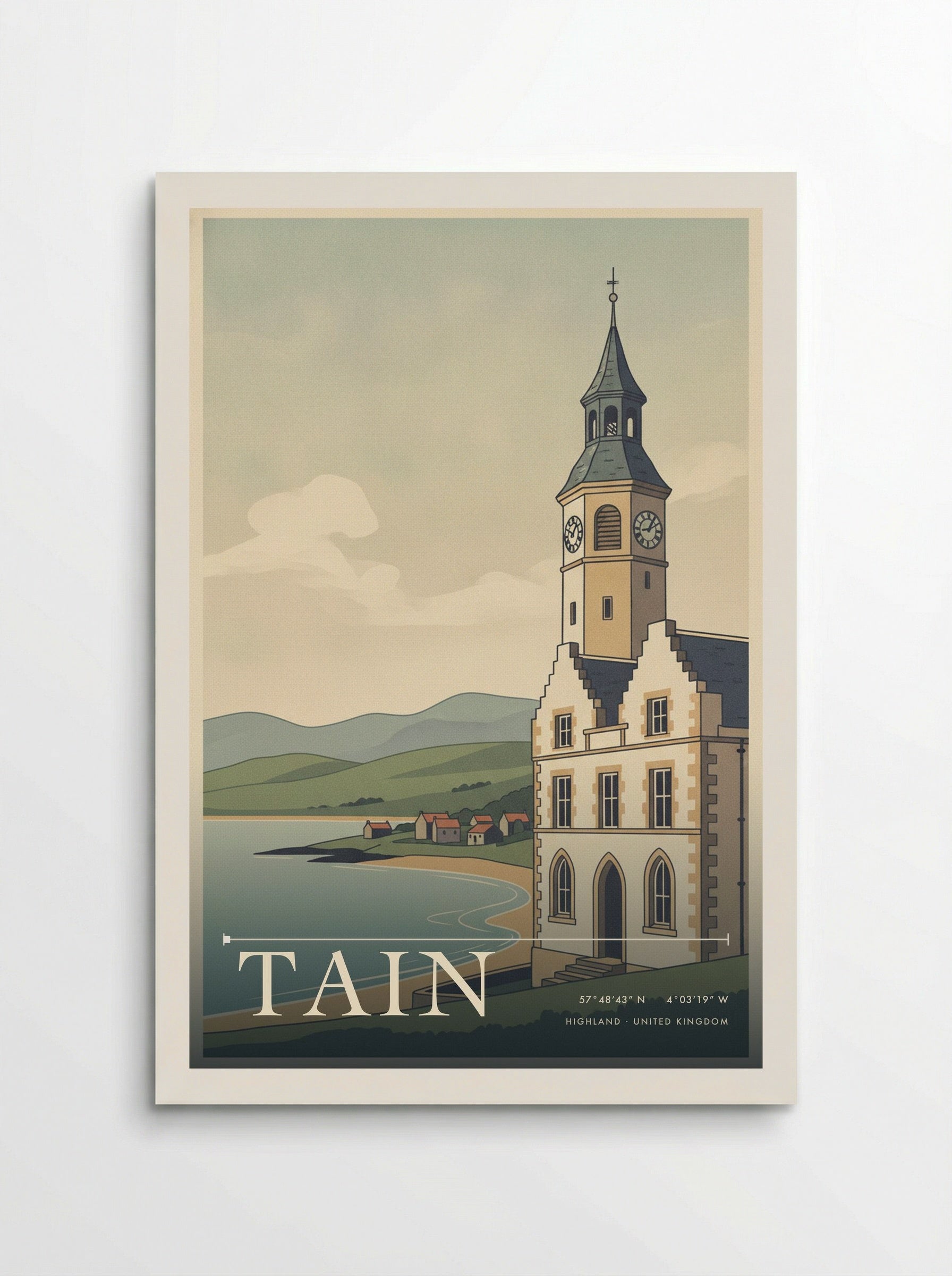 Tain Highland United Kingdom Travel Poster - Poster