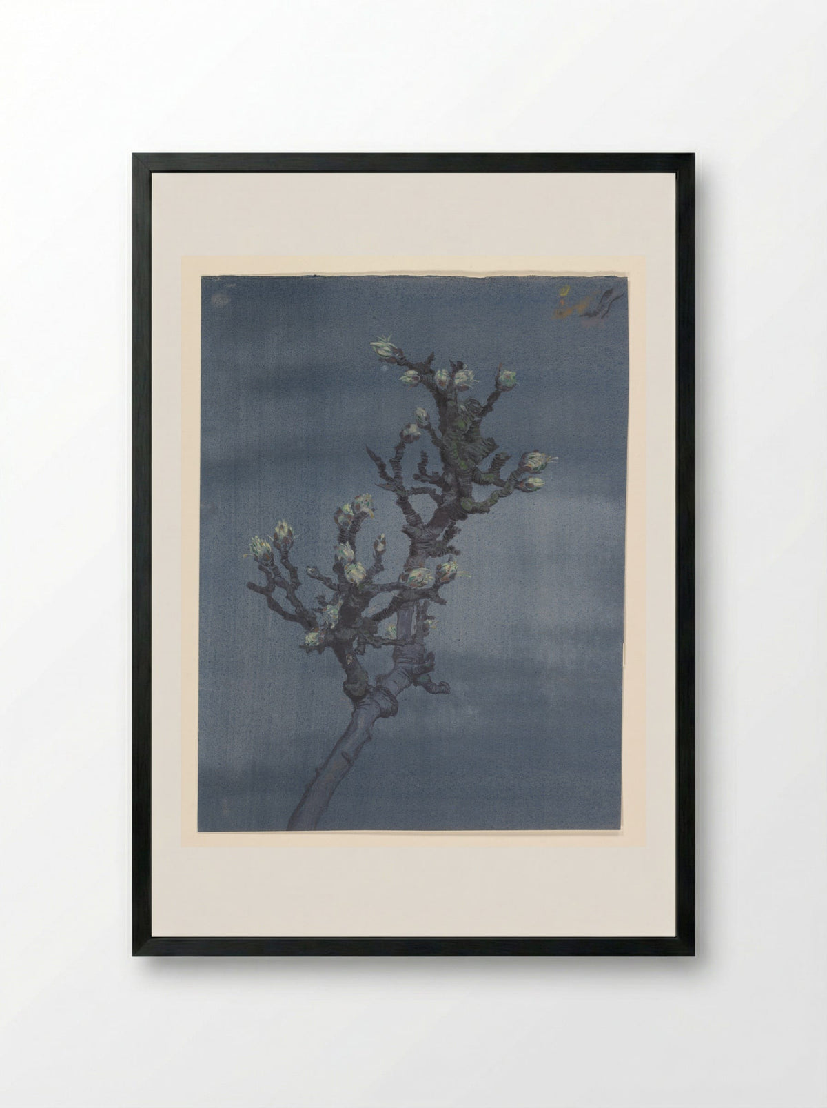 Tak met kastanjeknoppen - Ko Prange - Framed Print Black