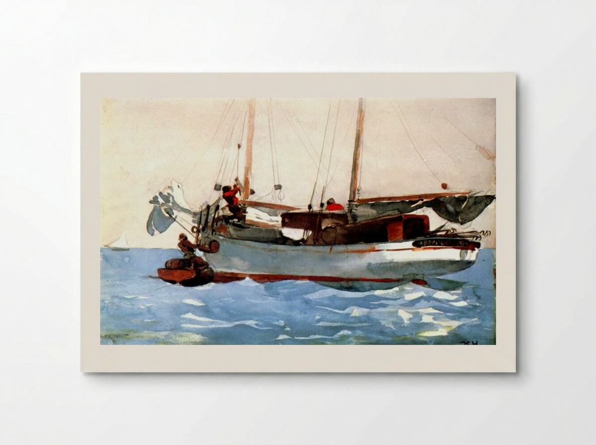 Taking on Wet Provisions - Winslow Homer - Poster