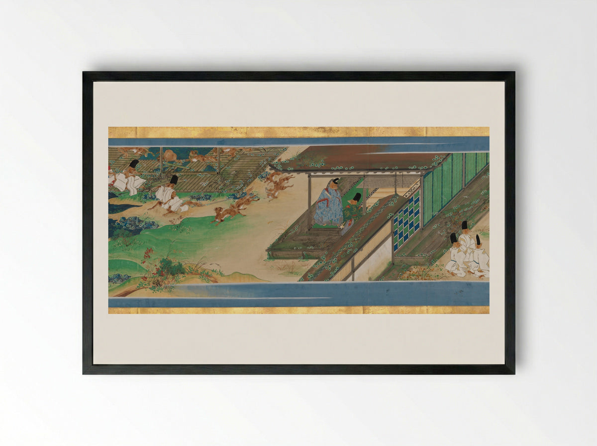Tale of a Strange Marriage (Konkai Zoshi) - Ukita Ikkei - Framed Print Black