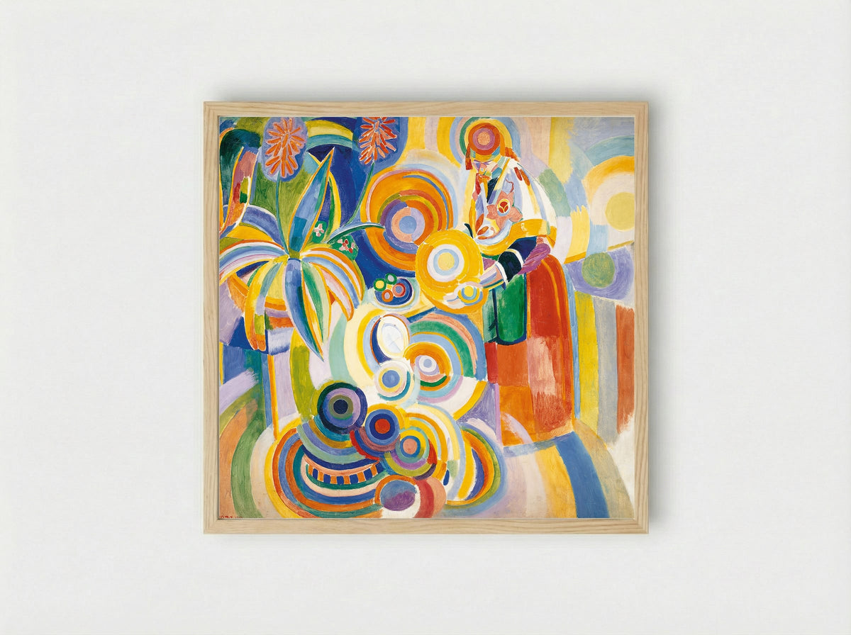 Tall Portuguese Woman - Robert Delaunay - Framed Print Wood