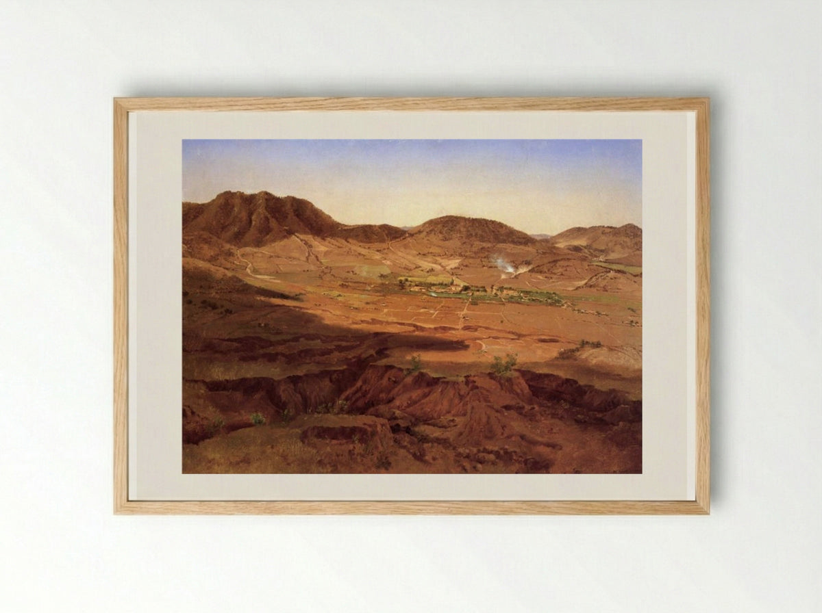 Tamascalcingo - José María Velasco - Framed Print Wood