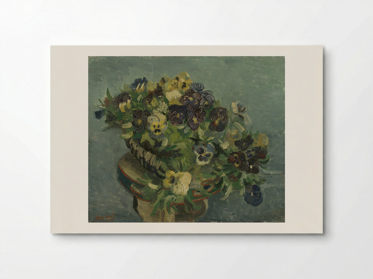 Tambourine with Pansies - Vincent van Gogh - Poster