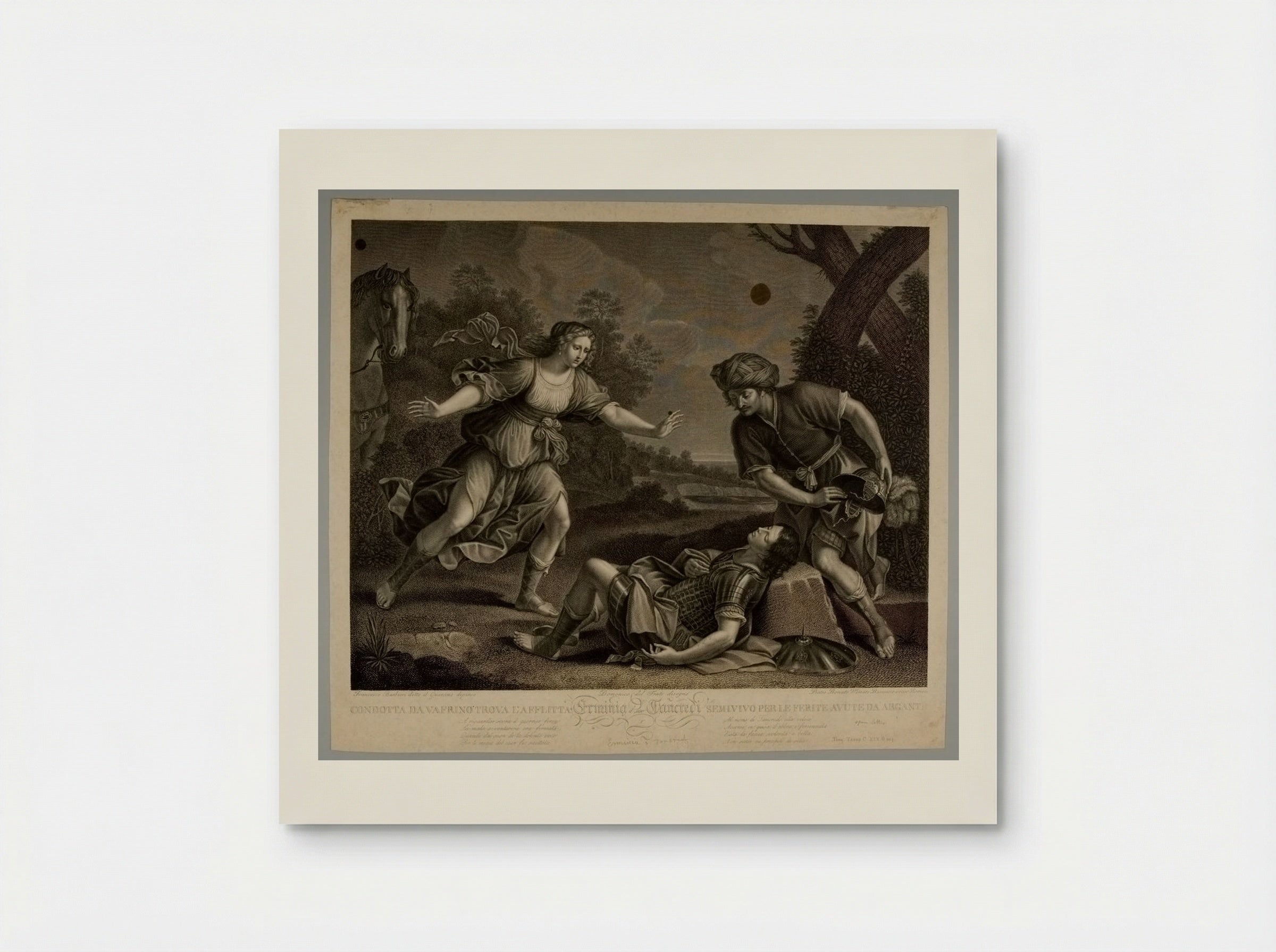 Tancred and Erminia - Pietro Bonato - Poster