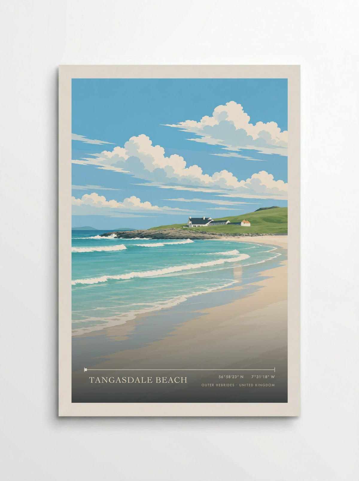 Tangasdale Beach, Outer Hebrides | Travel Poster - Poster