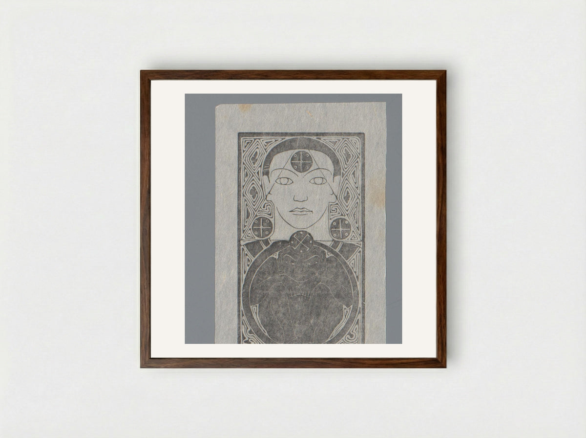 Tanhâ - Karel Petrus Cornelis de Bazel - Framed Print Dark Wood