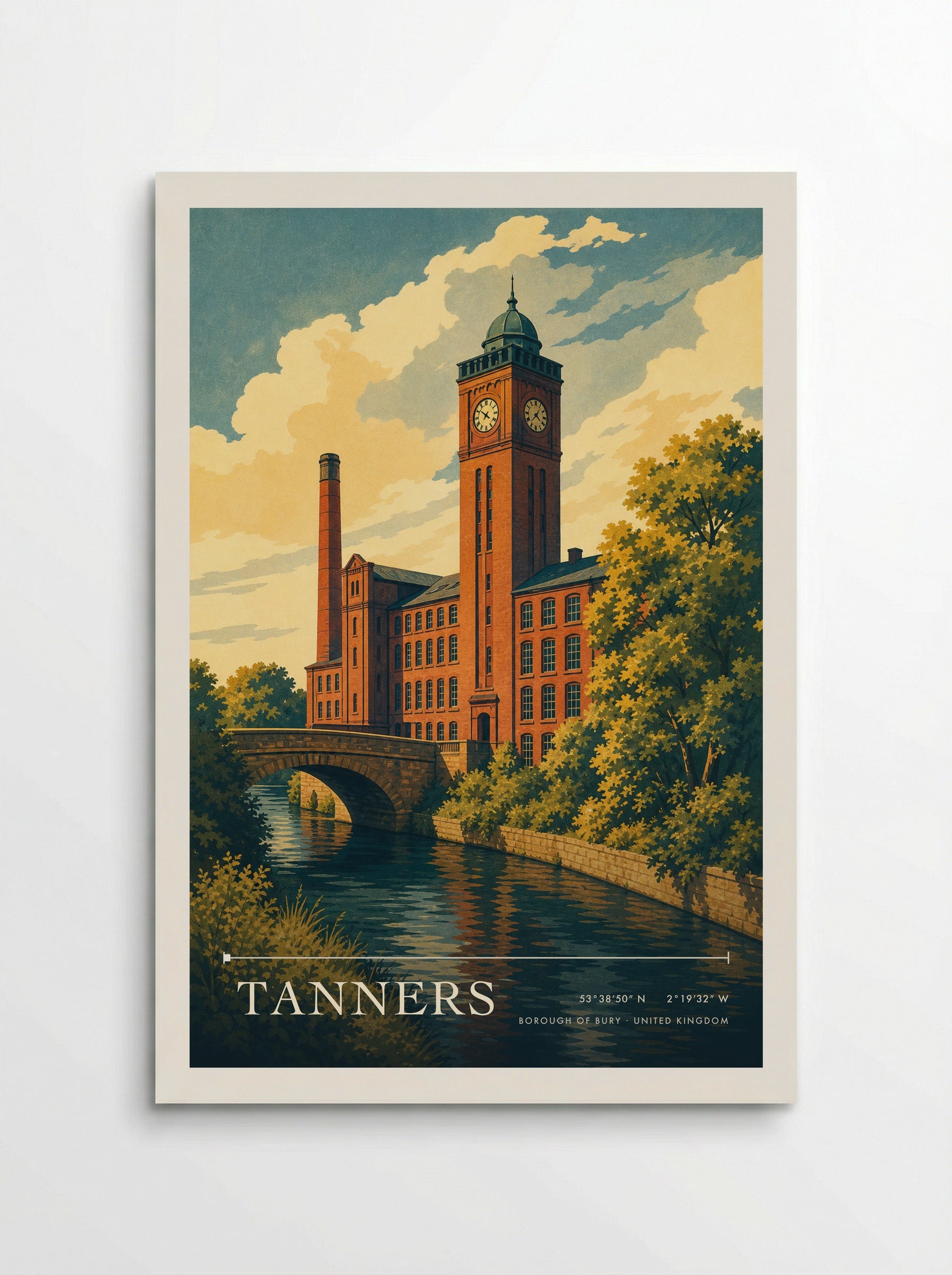 Tanners Borough of Bury United Kingdom Travel Poster - Poster