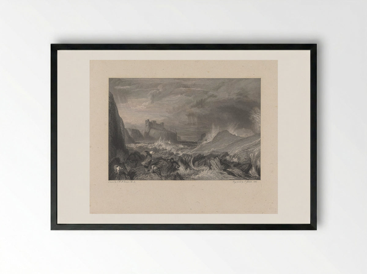 Tantallon Castle - Edward Goodall - Framed Print Black