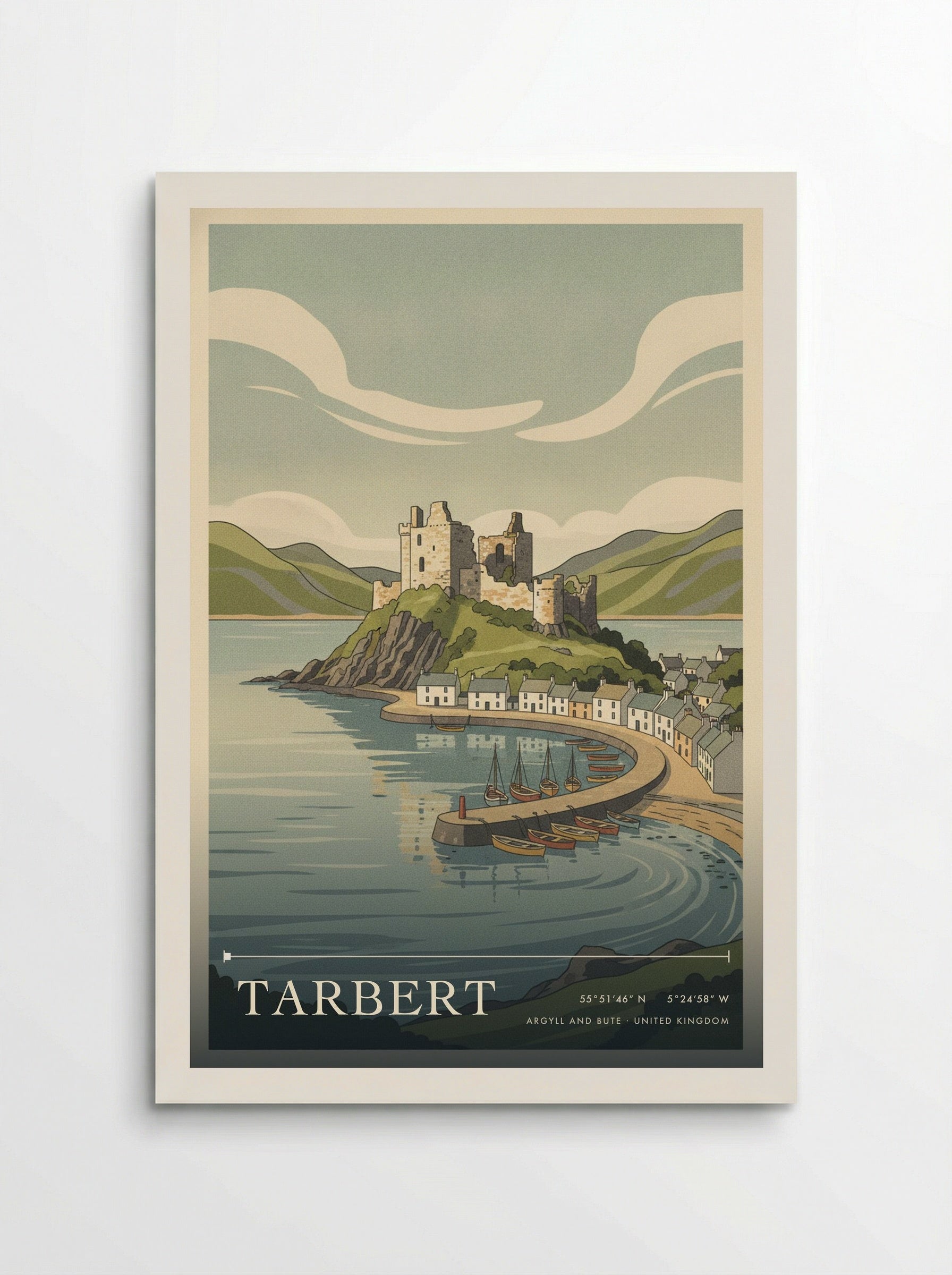 Tarbert Argyll and Bute United Kingdom Travel Poster - Poster