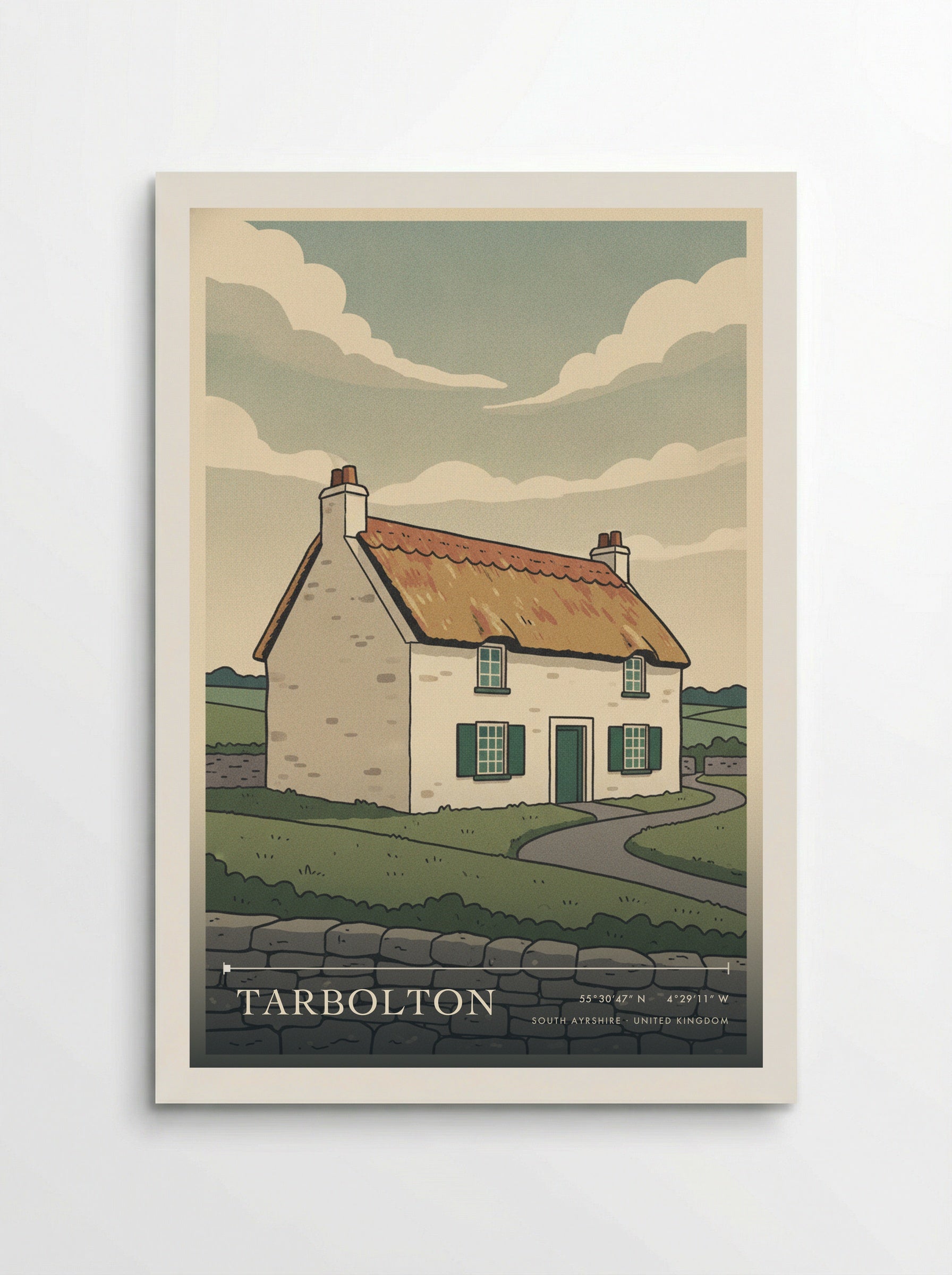 Tarbolton South Ayrshire United Kingdom Travel Poster - Poster