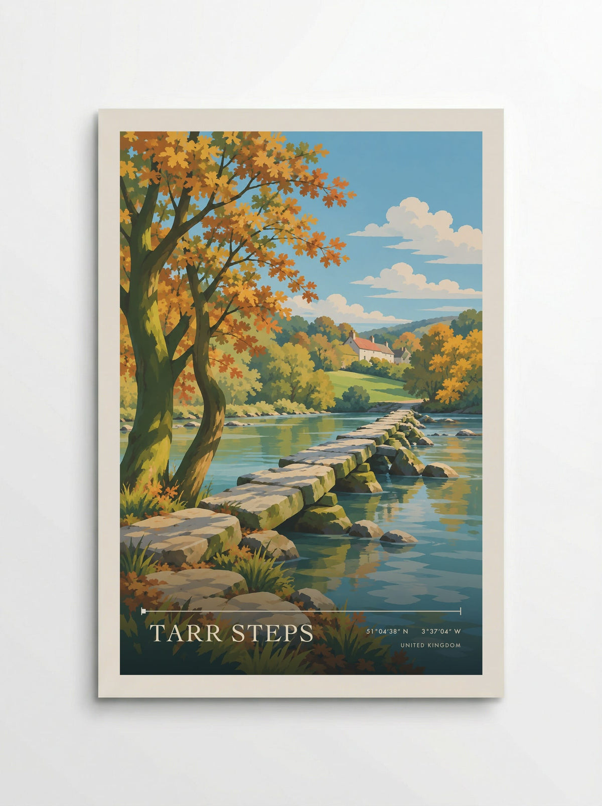 Tarr Steps | Travel Poster - Poster