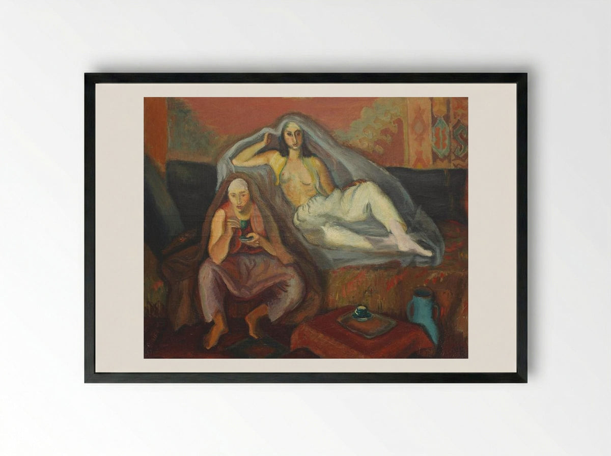 Tatar Interior - Iosif Iser - Framed Print Black