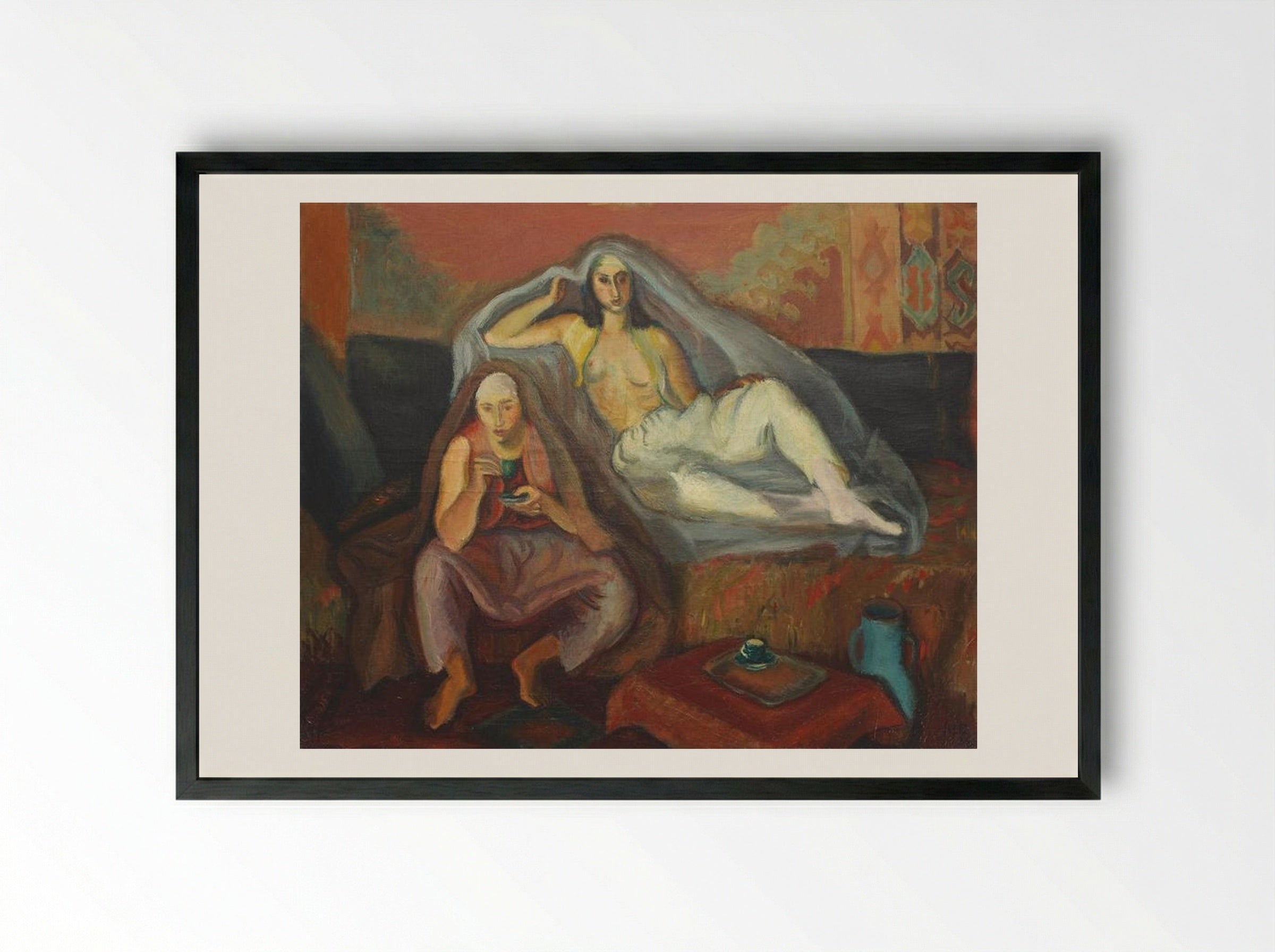 Tatar Interior - Iosif Iser - Framed Print Black