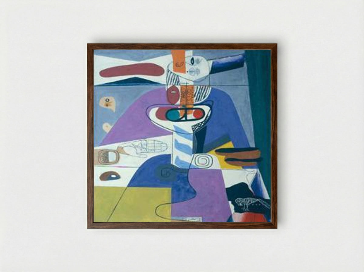 Taureau XVI - Le Corbusier - Framed Print Dark Wood