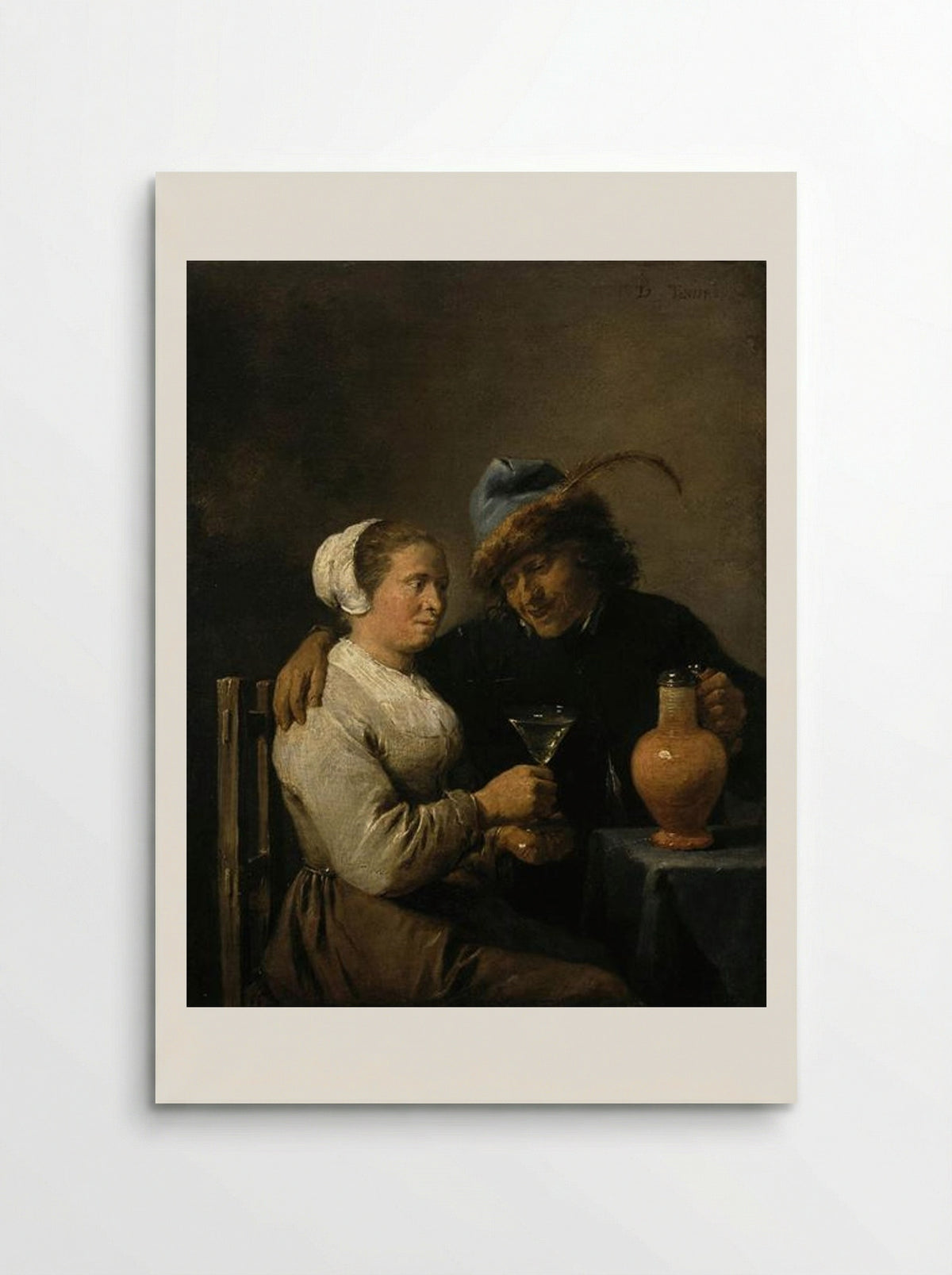 Tavern Scene (A Couple Drinking) - David Teniers the Younger - Poster