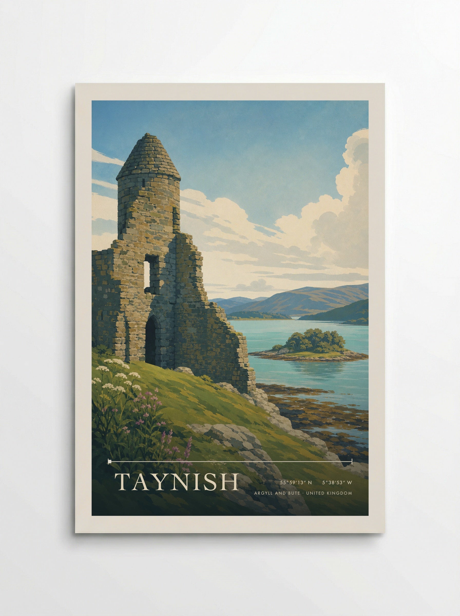 Taynish Argyll and Bute United Kingdom Travel Poster - Poster
