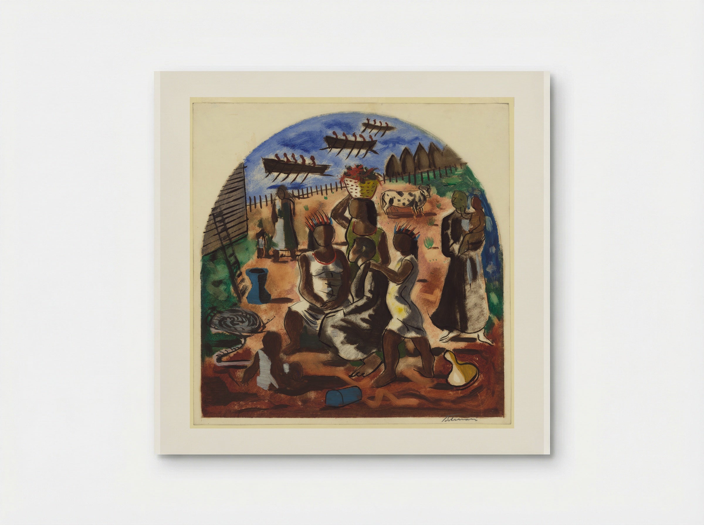 Teaching of the Indians - Candido Portinari - Poster